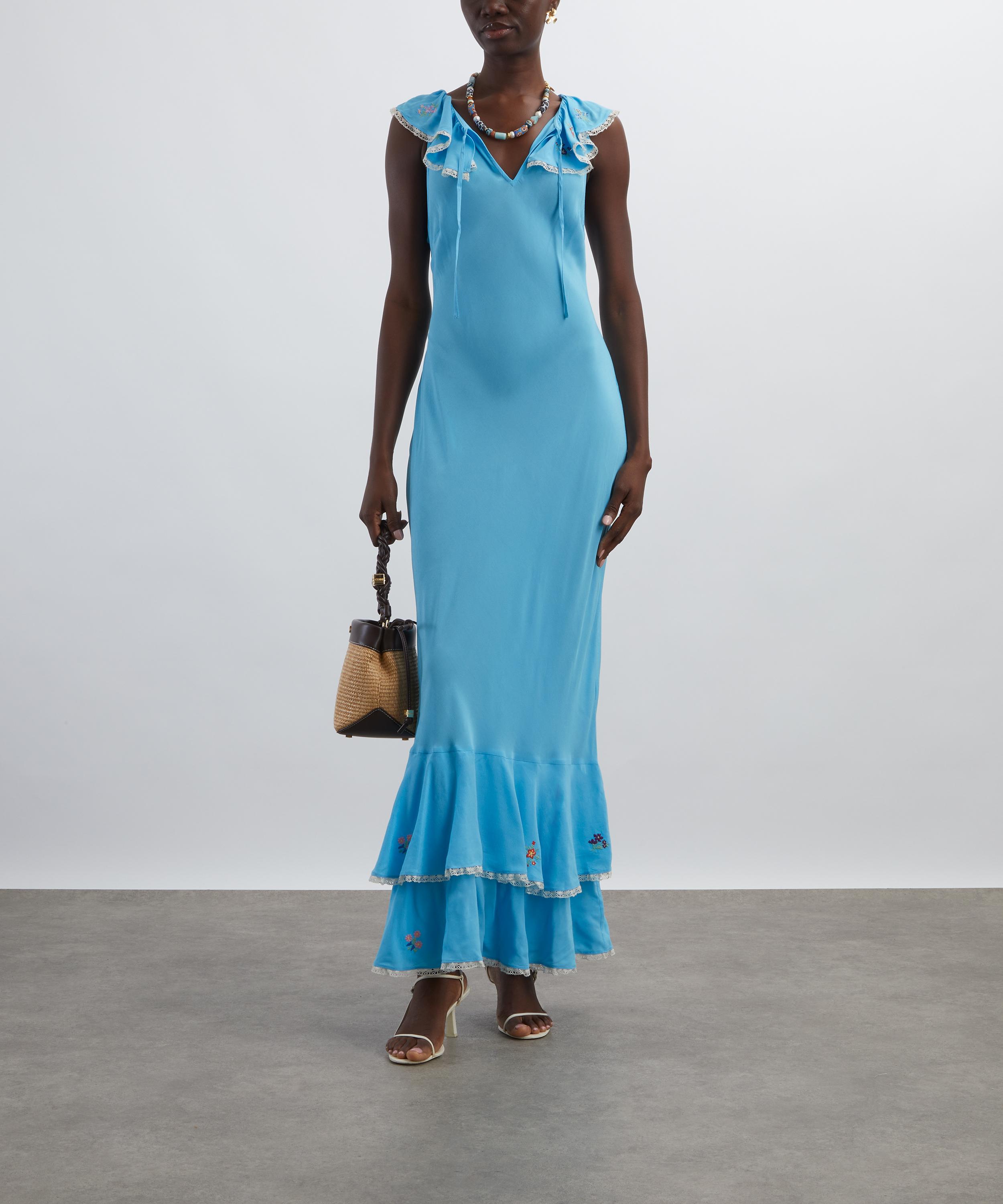 RIXO - Latisha Embroidered Maxi Dress image number 1