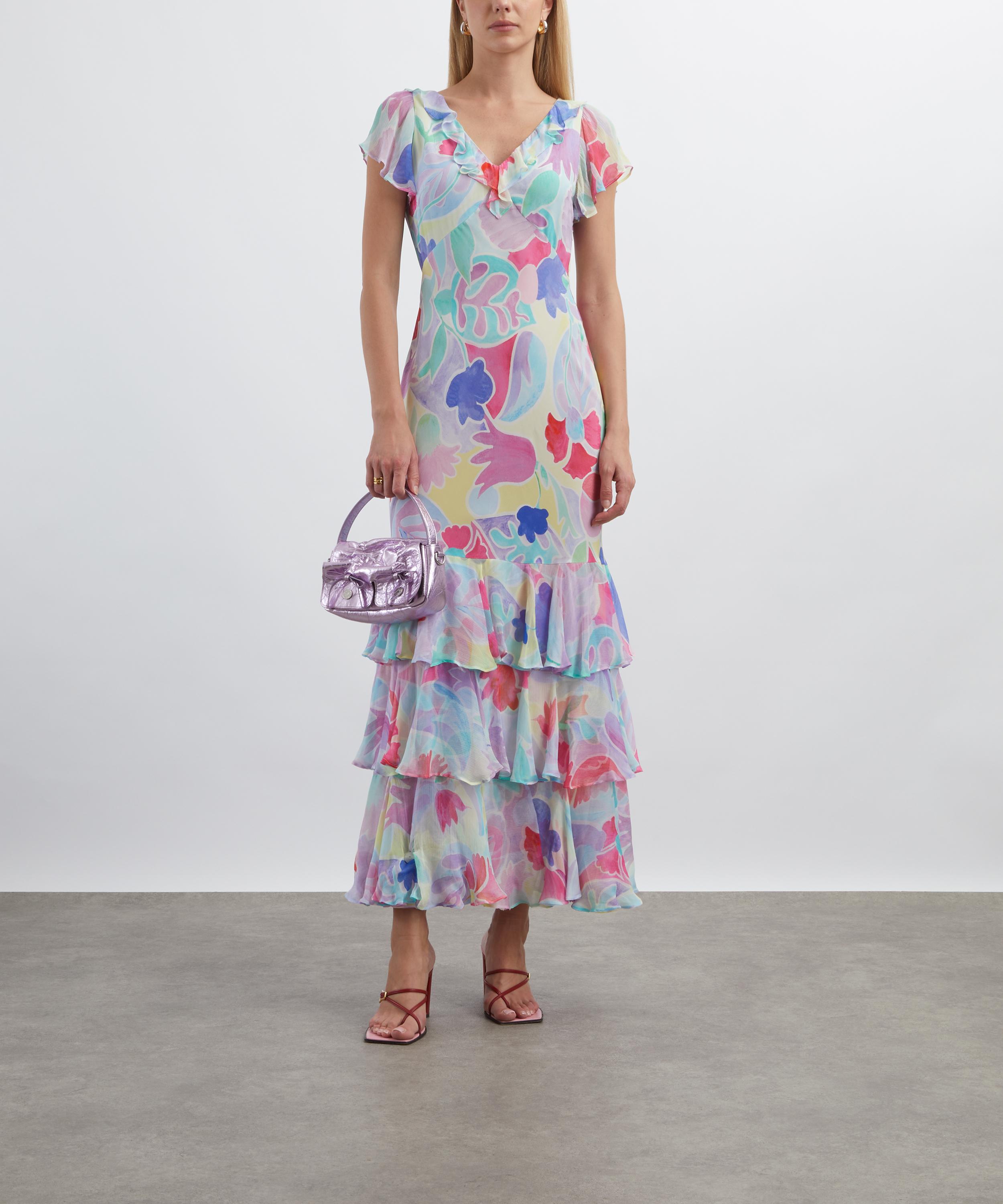 RIXO - Amelle Silk Maxi Dress image number 1