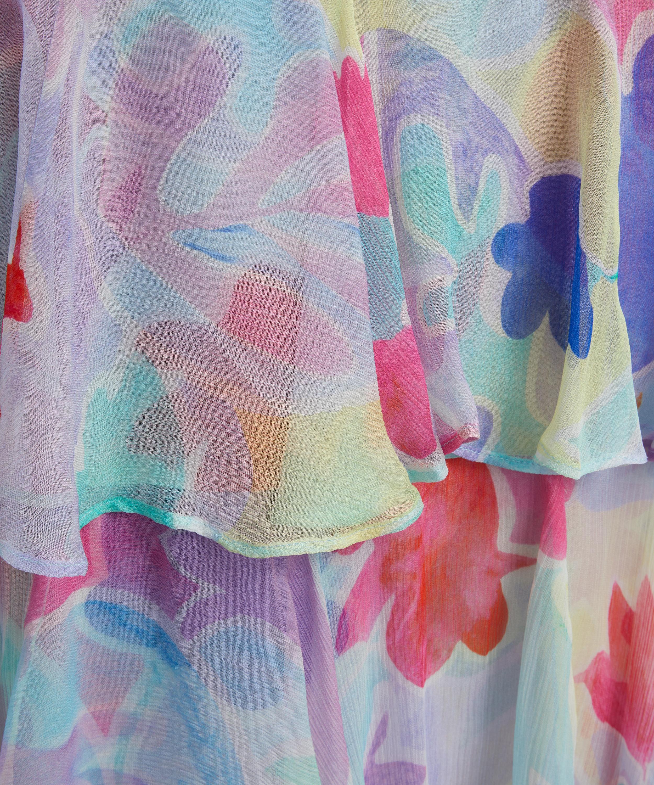 RIXO - Amelle Silk Maxi Dress image number 4