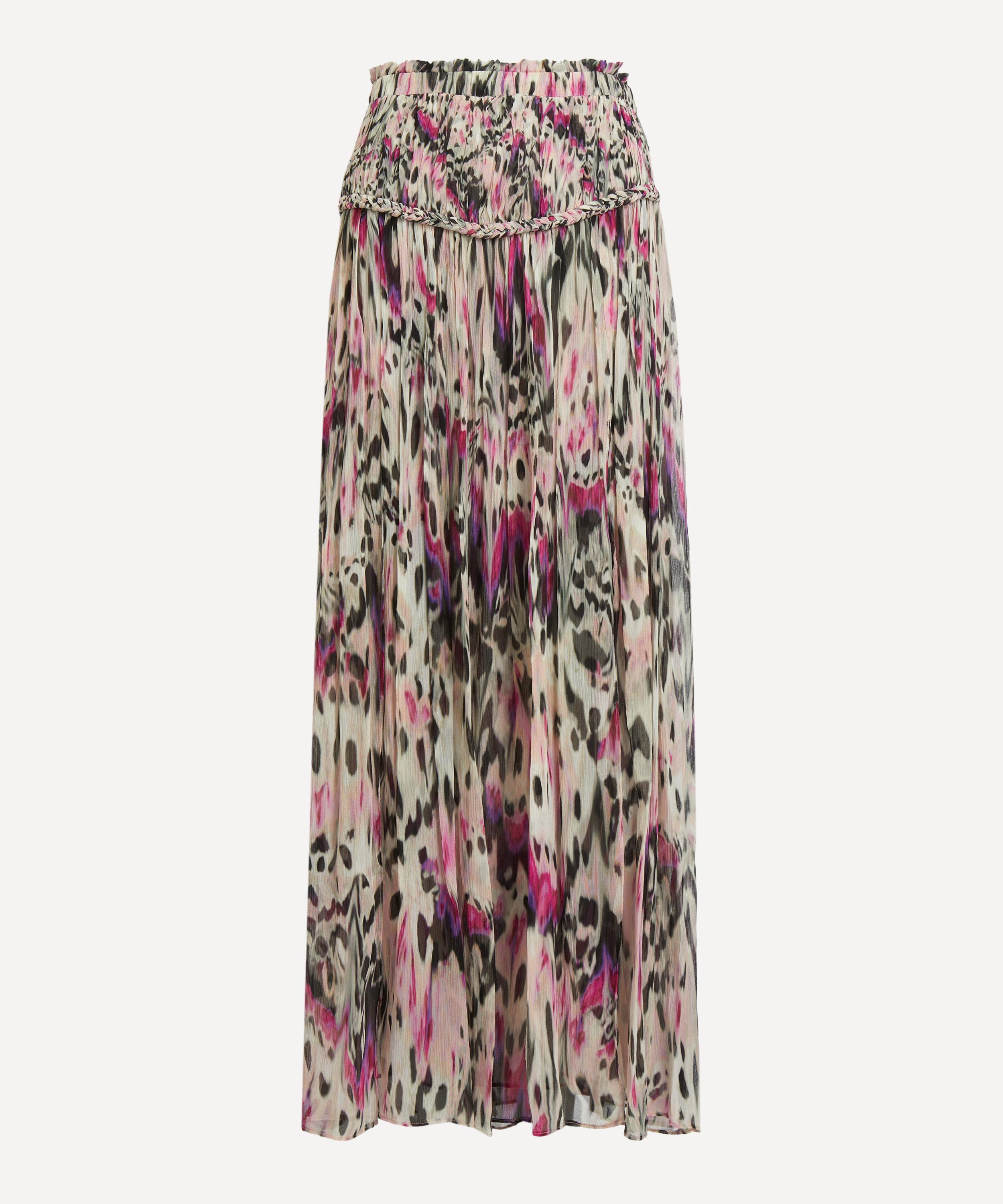 Isabel Marant - Rolande Gathered Printed Silk Skirt image number 0