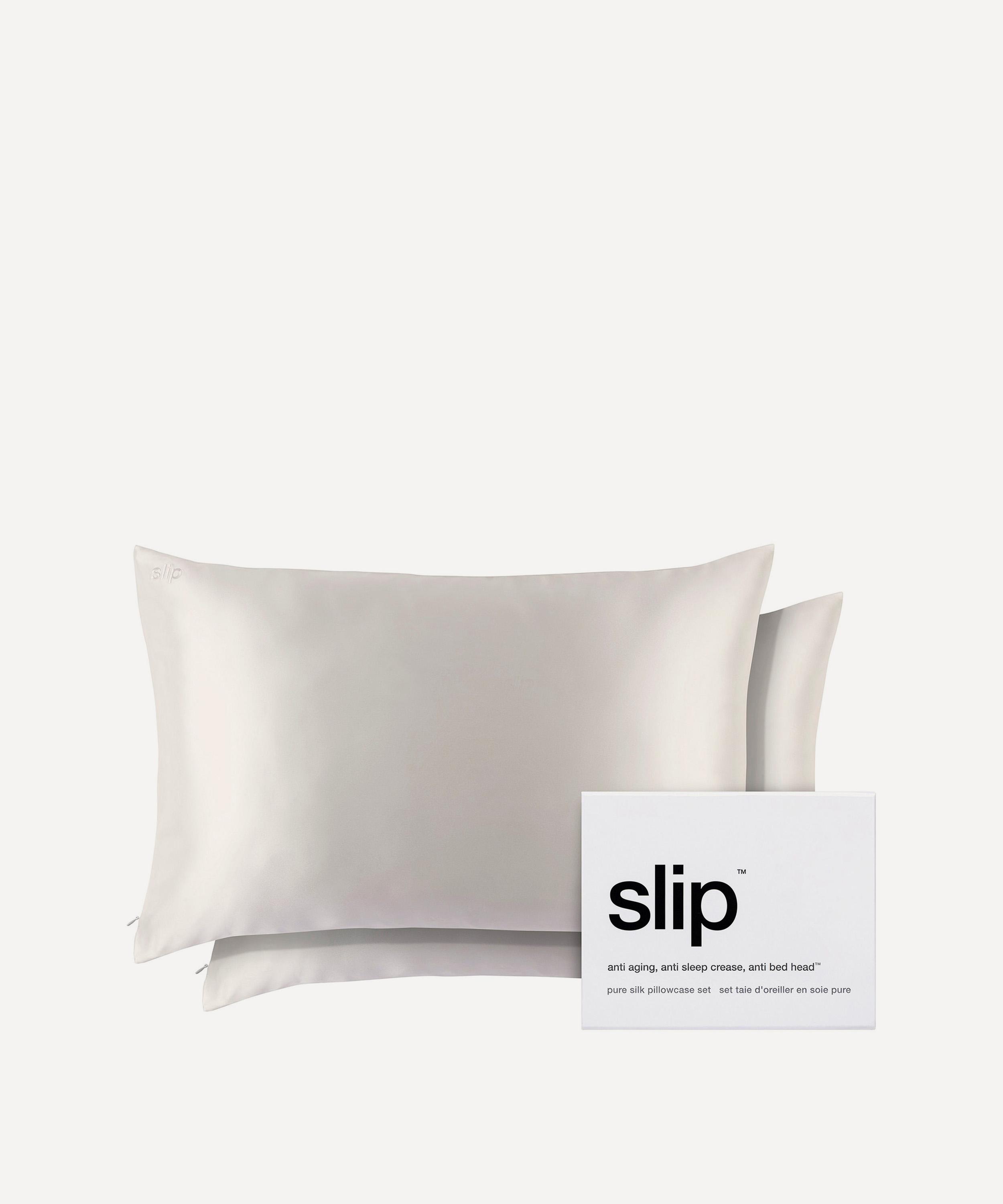 Slip - White Queen Silk Pillowcase Set of Two image number 0