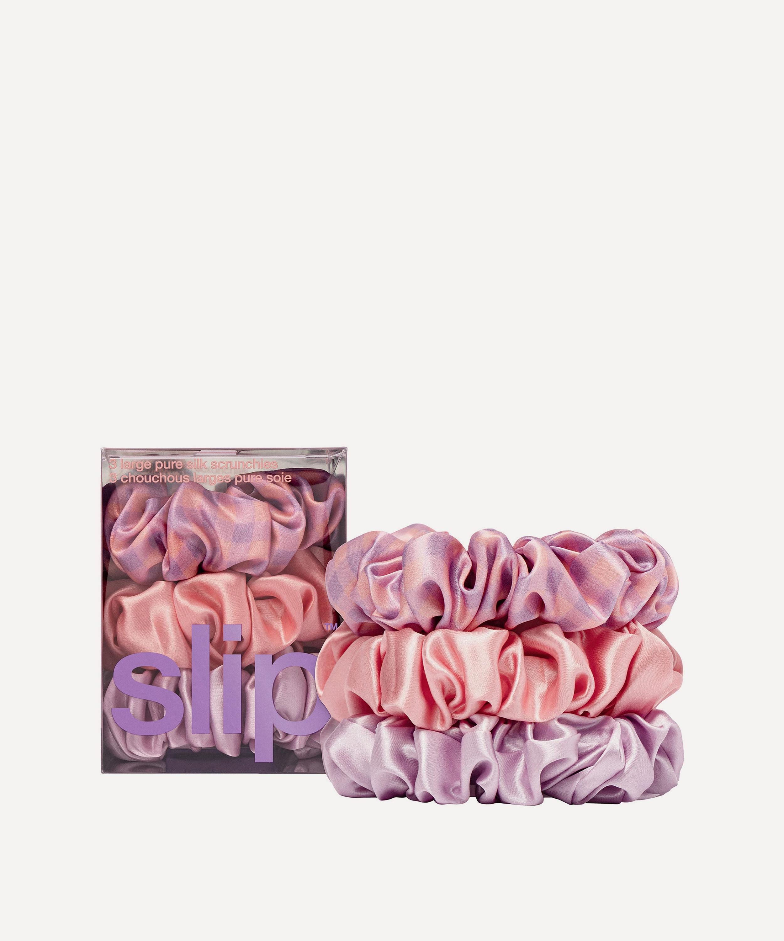 Slip - Belleflower Large Silk Scrunchie Set of Three image number 0