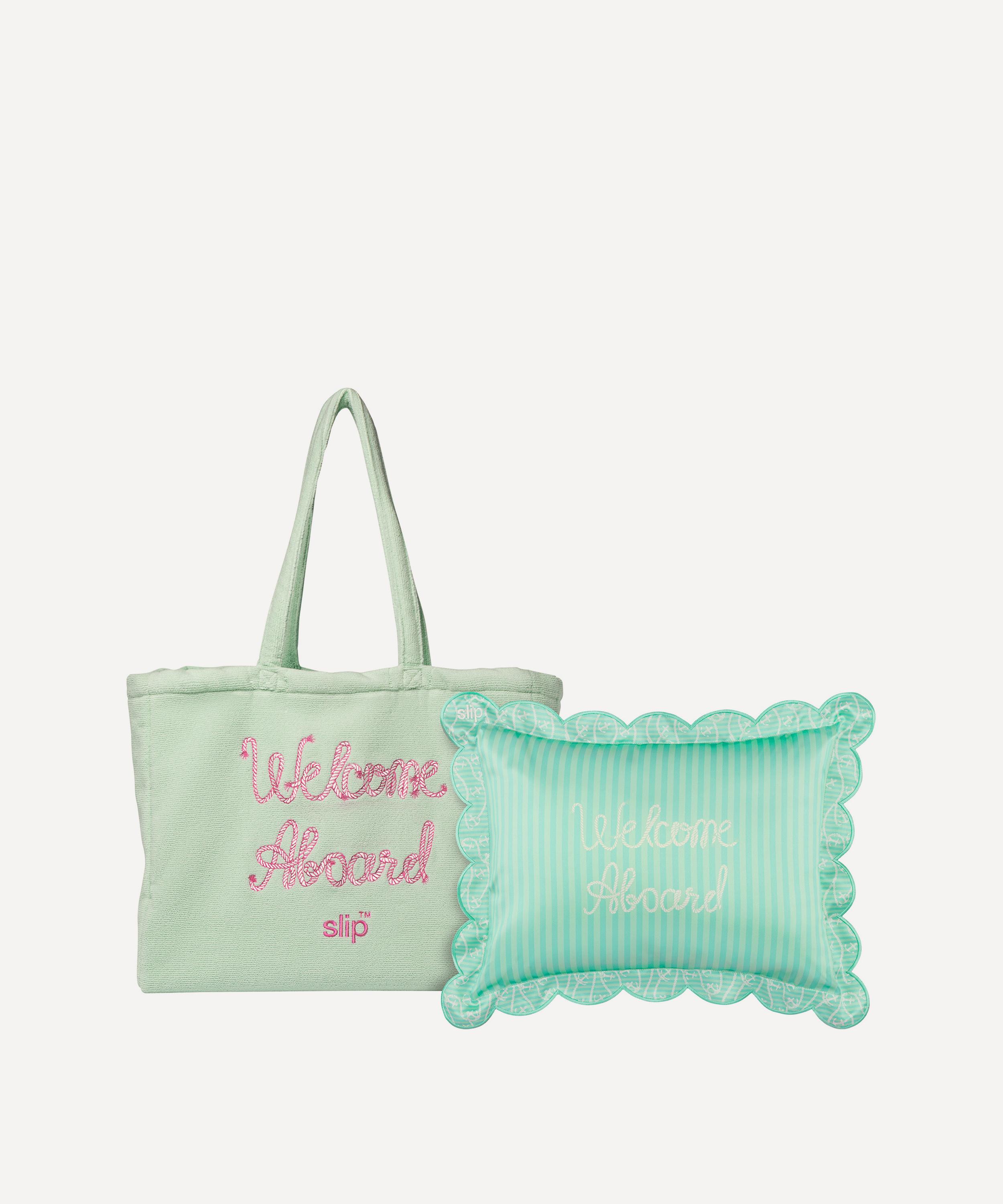 Slip - Les Vacances Silk Travel Pillow with Beach Bag image number 0