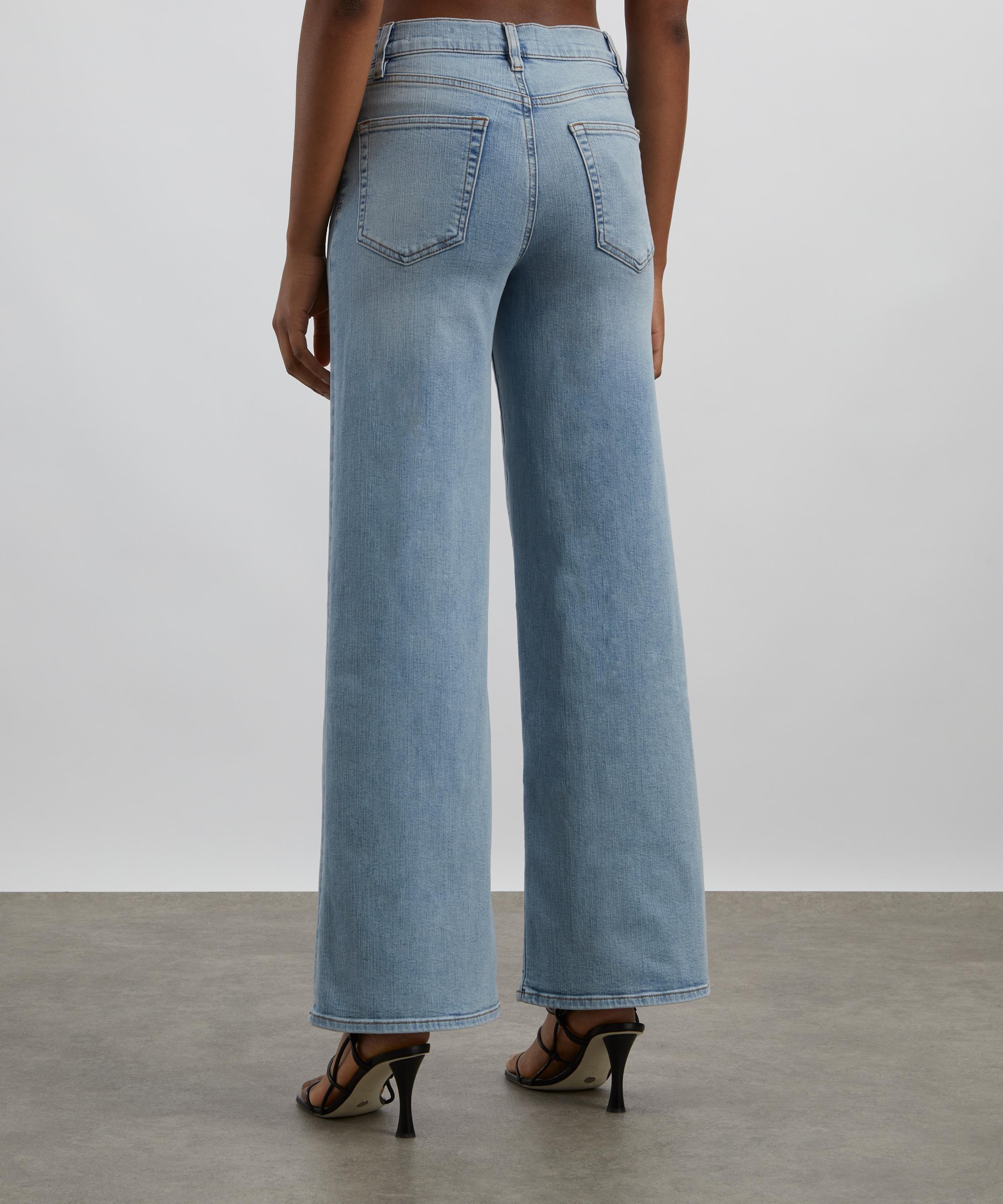 Frame - Le Slim Palazzo High-Rise Wide-Leg Jeans in Tribute image number 3
