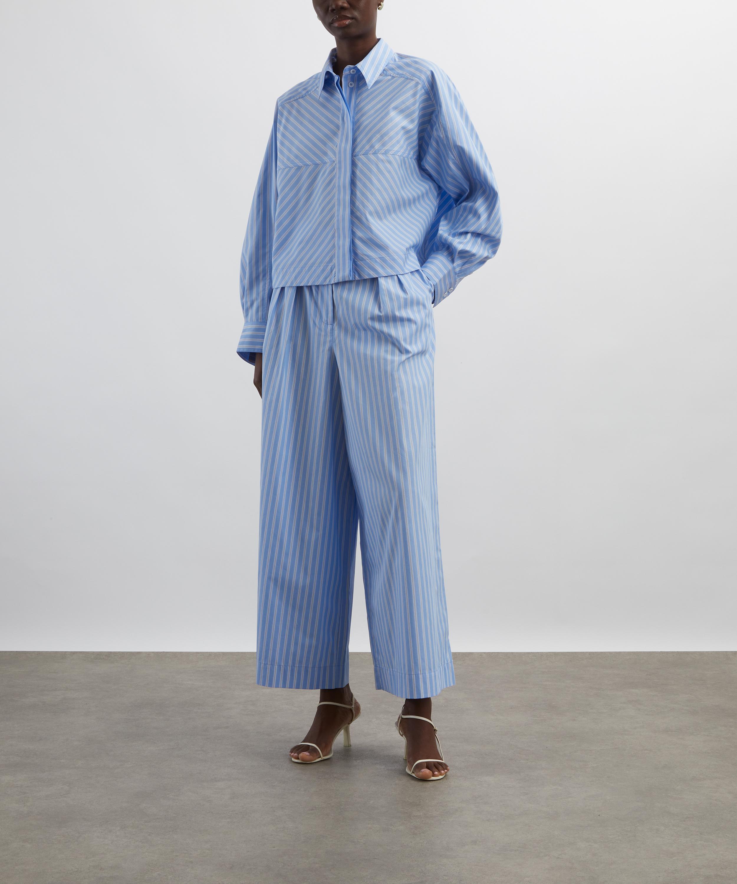 Ivy Oak - Brittney Fresh Blue Stripe Shirt image number 1