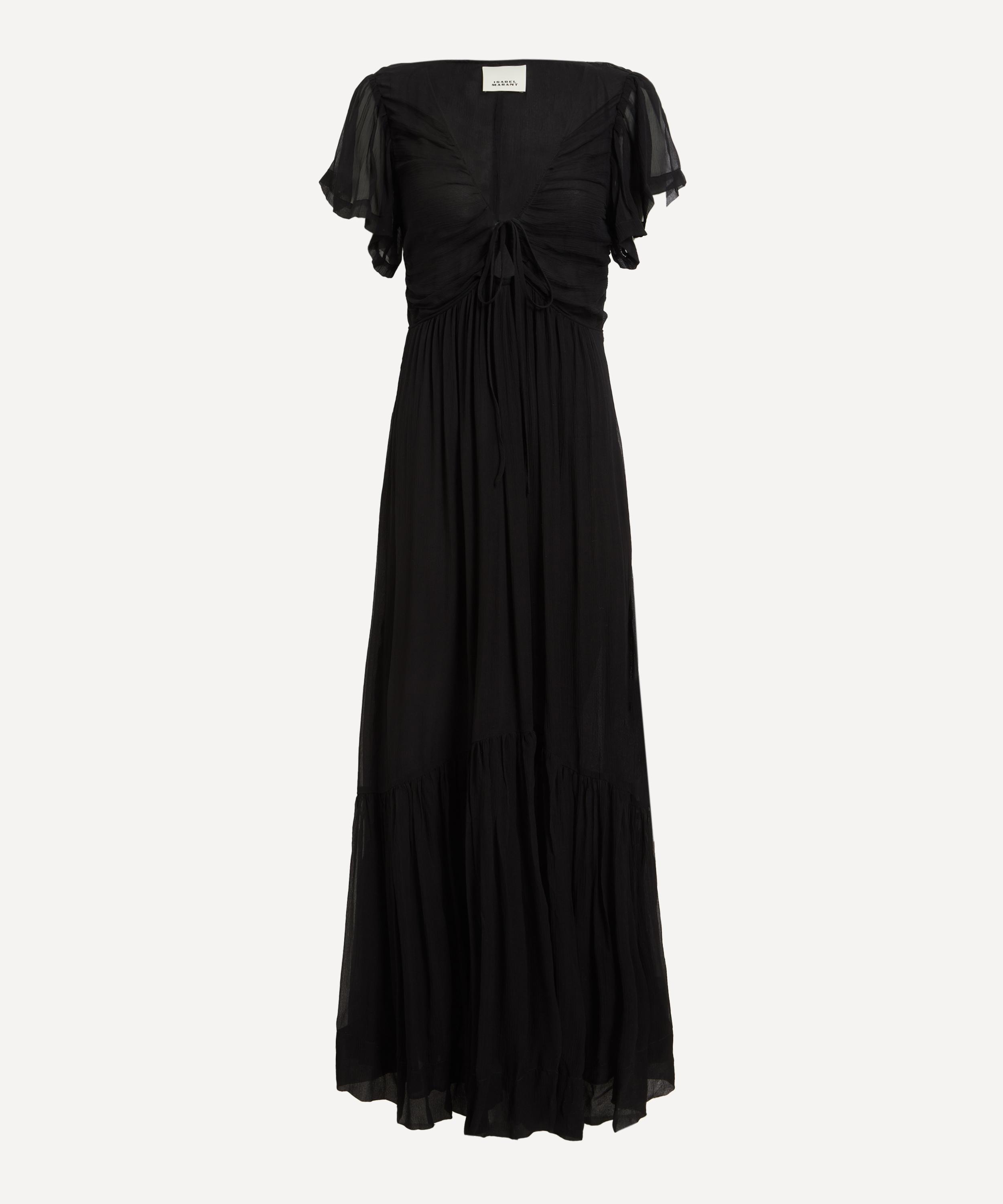 Isabel Marant - Agathe Gathered Silk Maxi Dress image number 0