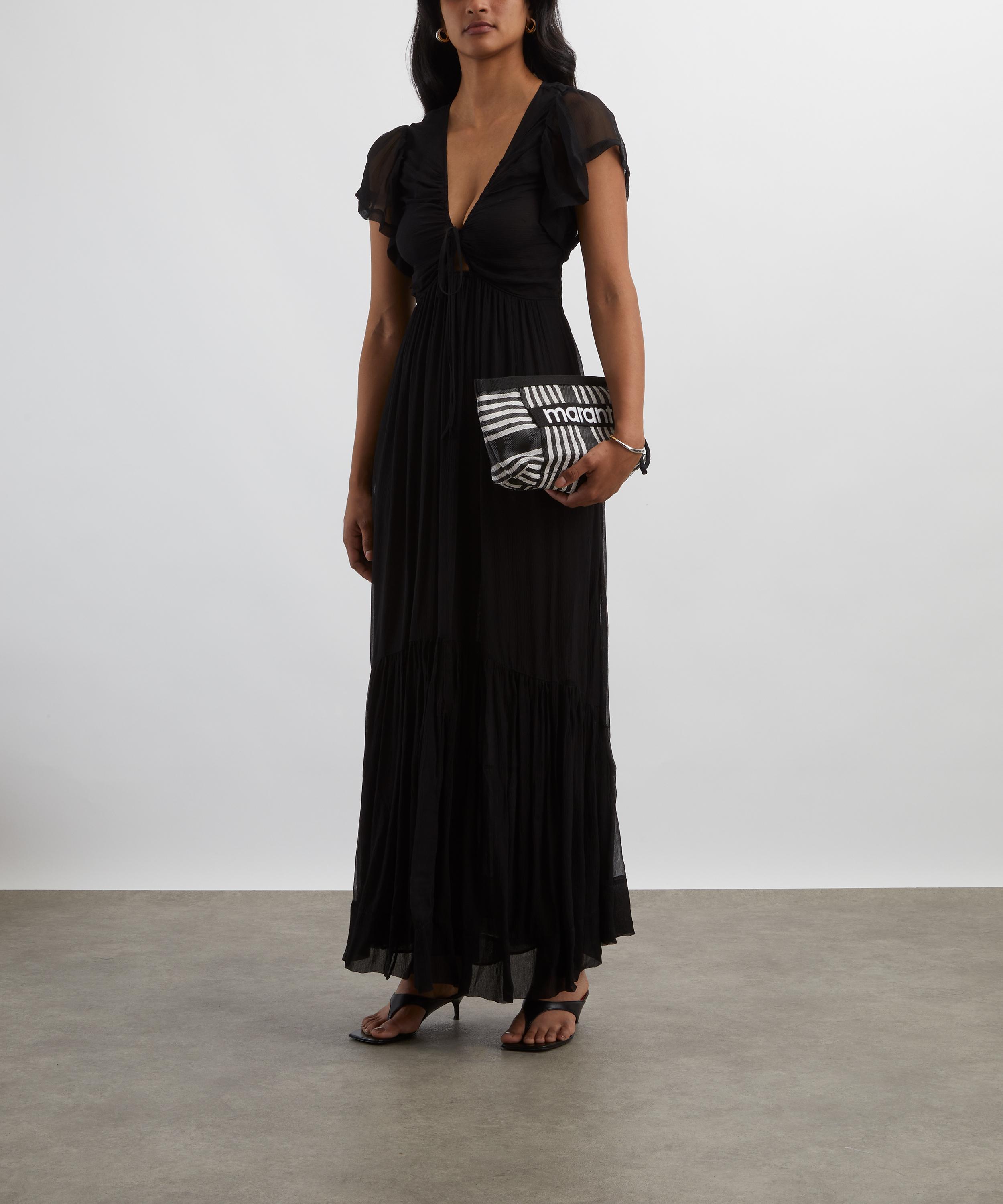 Isabel Marant - Agathe Gathered Silk Maxi Dress image number 1
