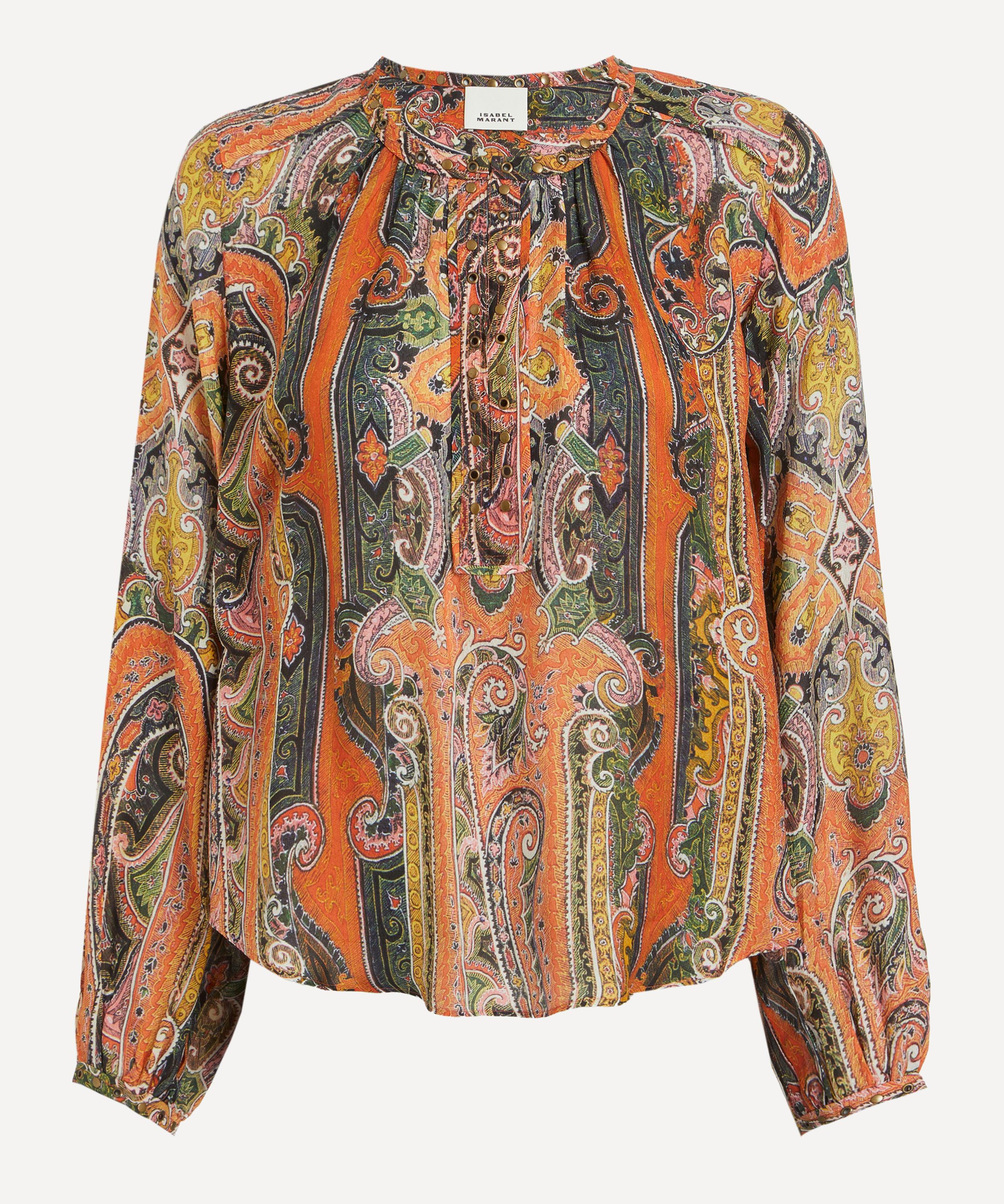 Isabel Marant - May Printed Silk Blouse image number 0