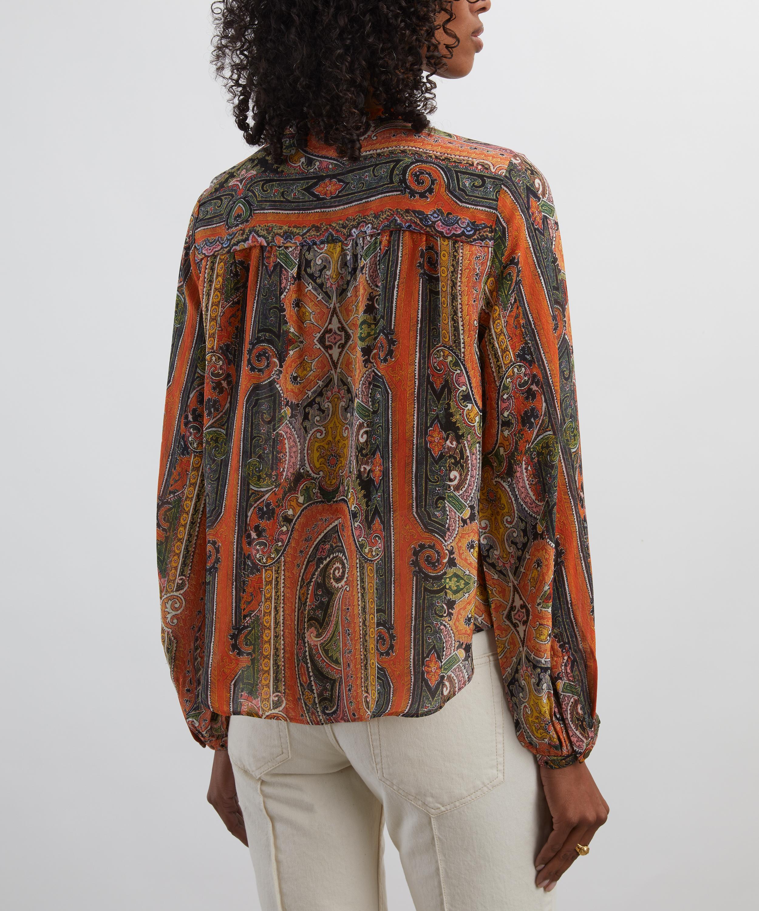 Isabel Marant - May Printed Silk Blouse image number 3