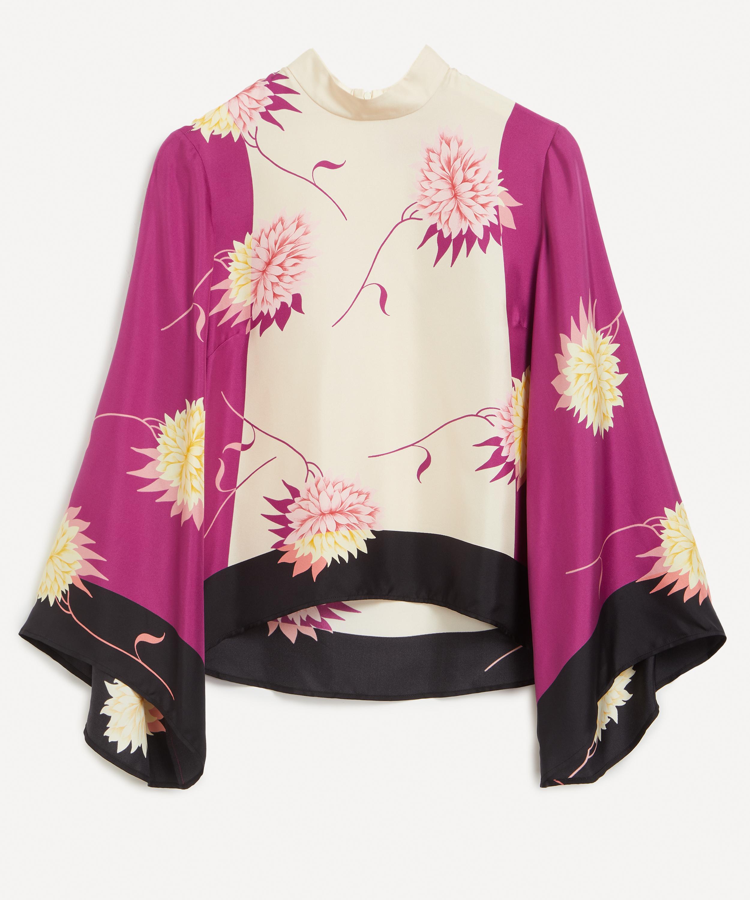 La DoubleJ - Make An Exit Derby Placée Silk Top image number 0