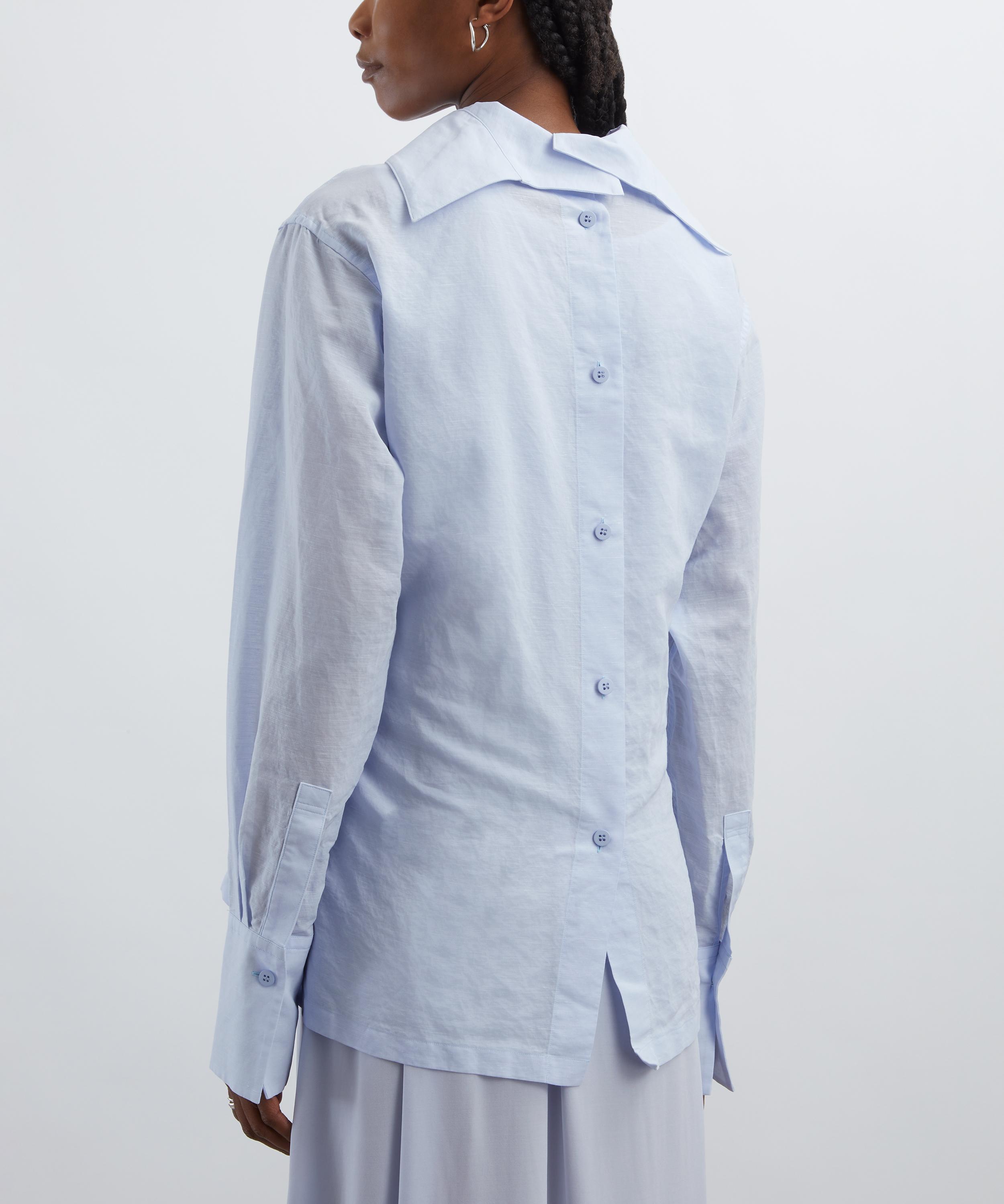 Issey Miyake - Nigella Blue PAPER-ESQUE U Shirt image number 3