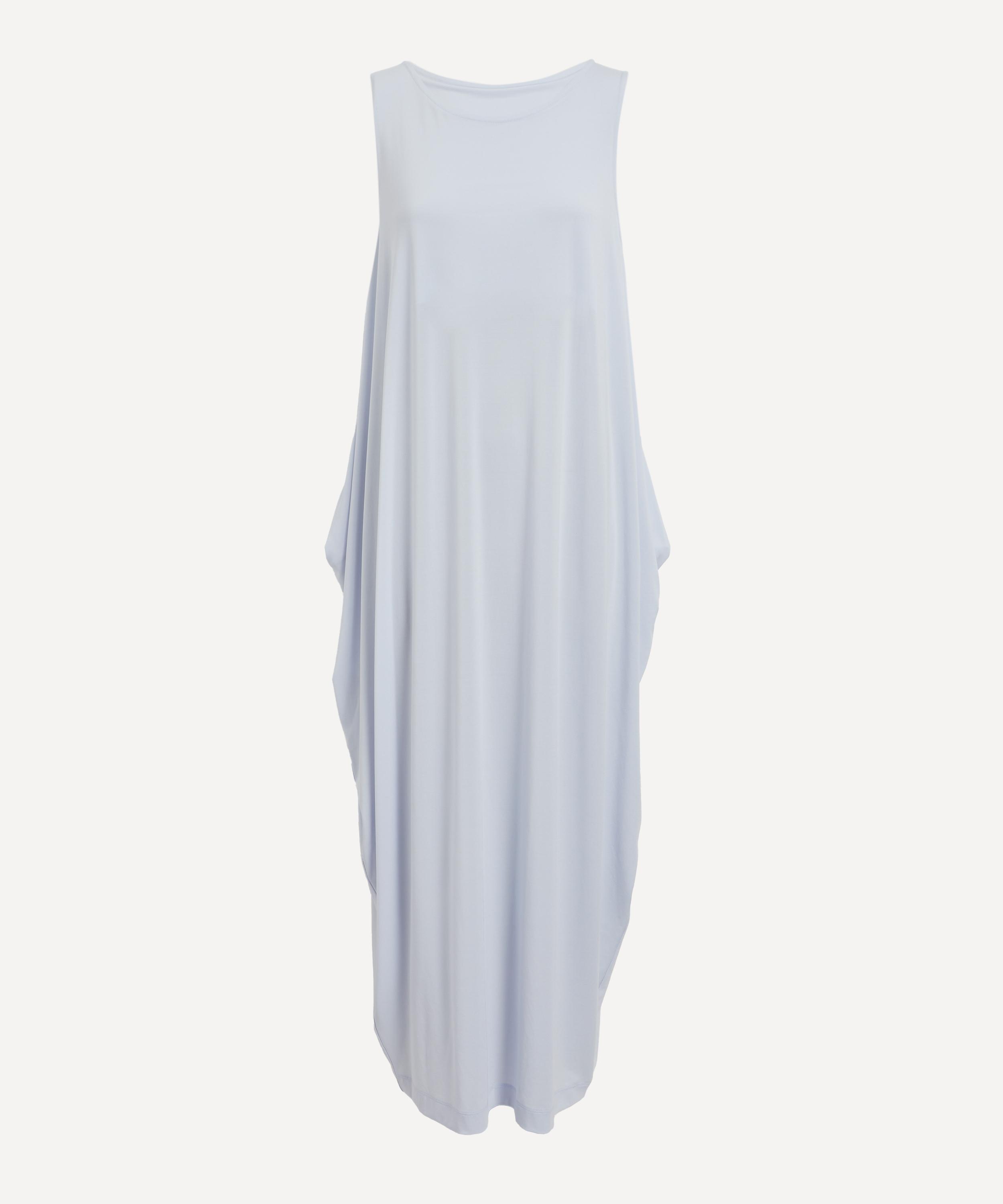 Issey Miyake - Nigella Blue DRAPE JERSEY-56 Midi Dress image number 0