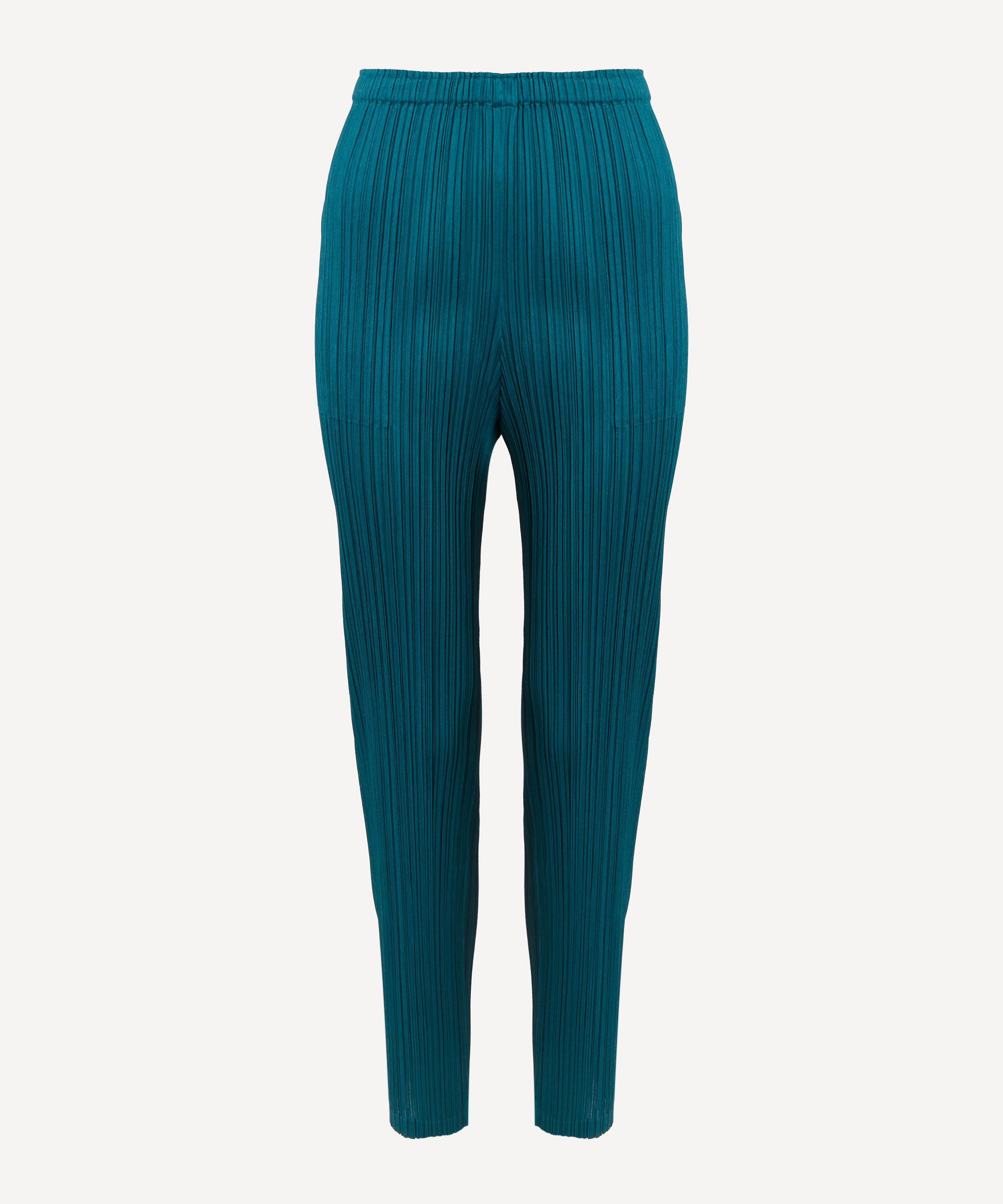 Issey Miyake - MONTHLY COLOURS: JANUARY Pleated Straight-Leg Trousers image number 0