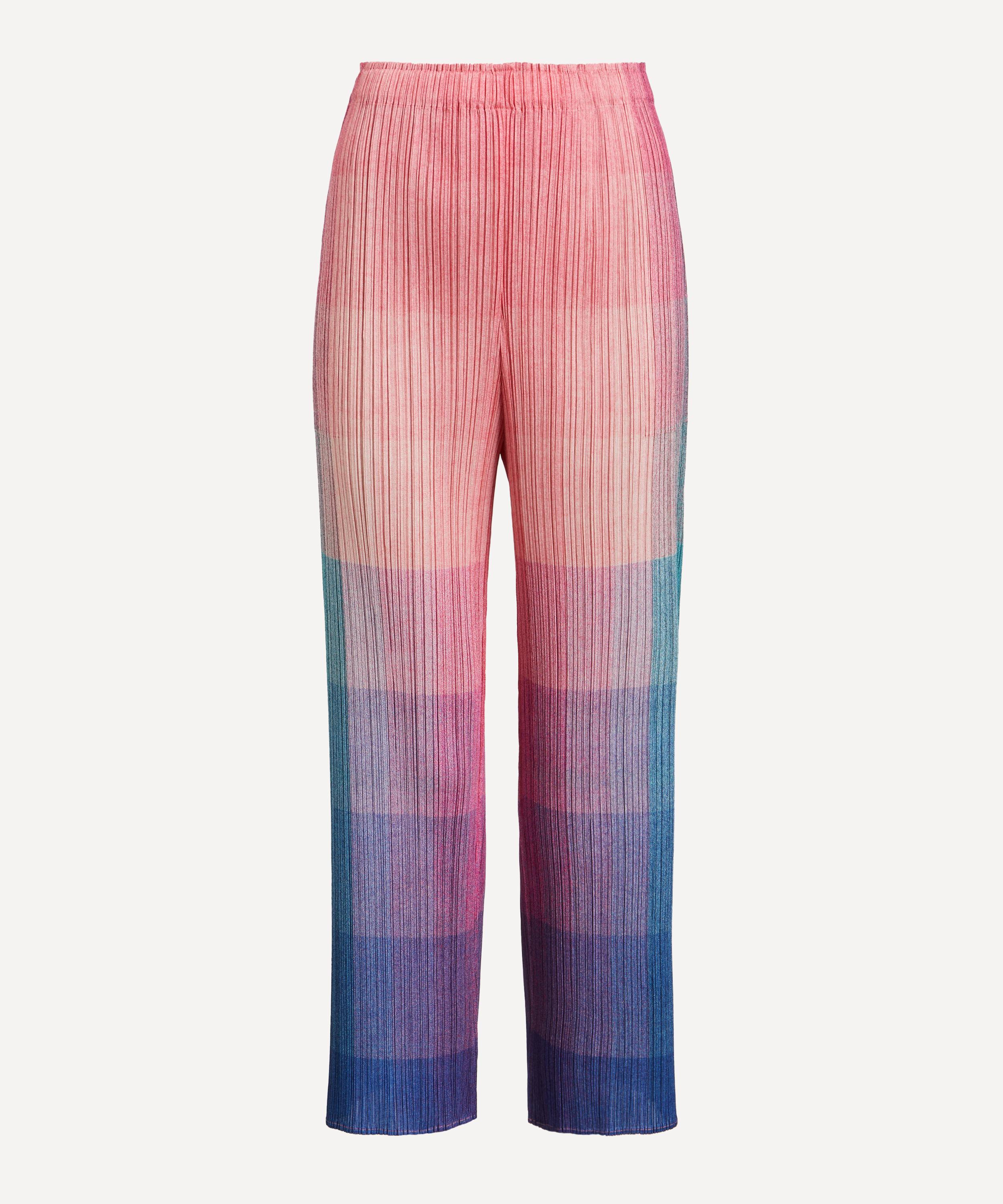 Pleats Please Issey Miyake - PHOTON Pleated Straight-Leg Trousers image number 0