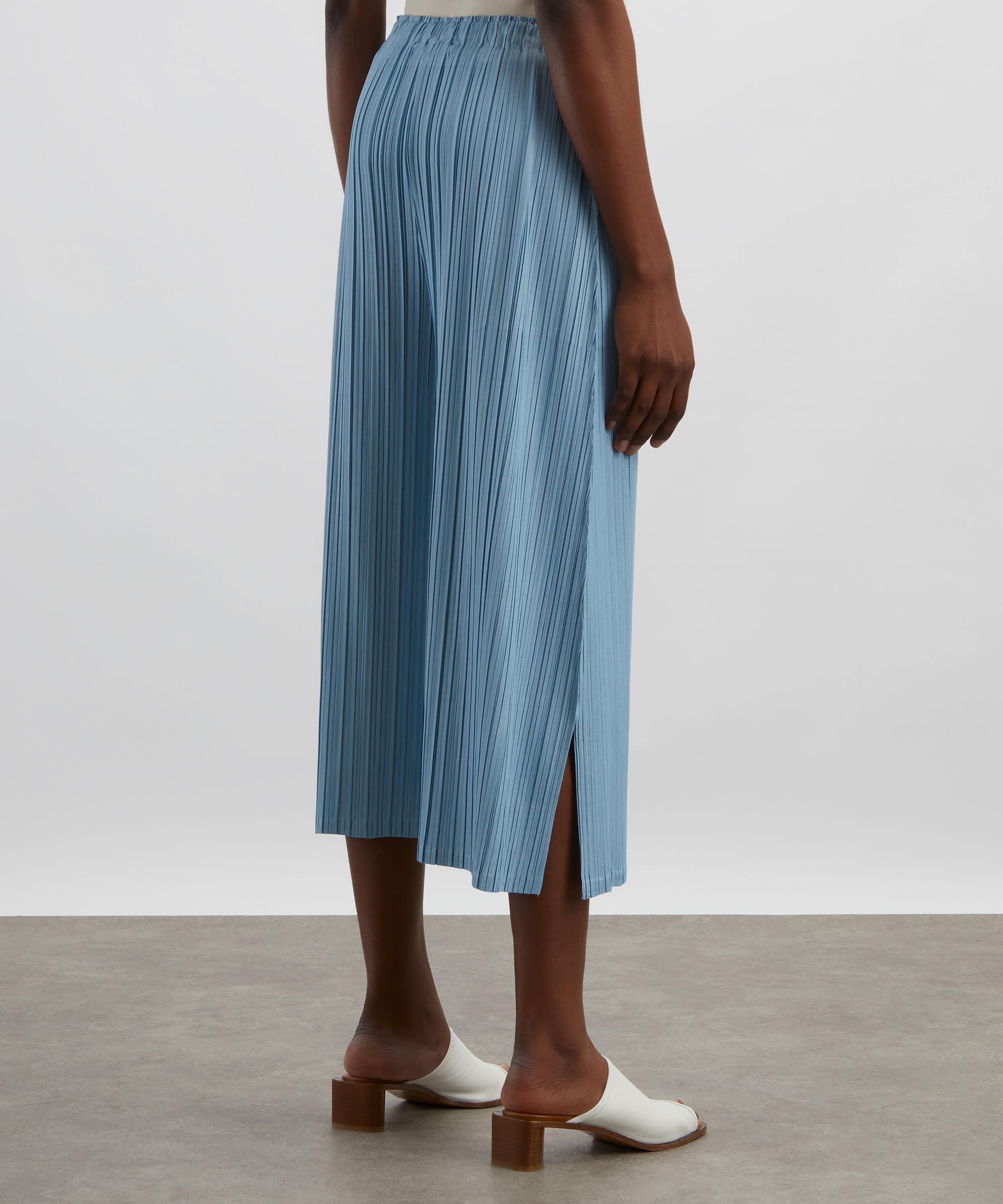 Pleats Please Issey Miyake - MELLOW PLEATS Cropped Wide-Leg Trousers image number 3