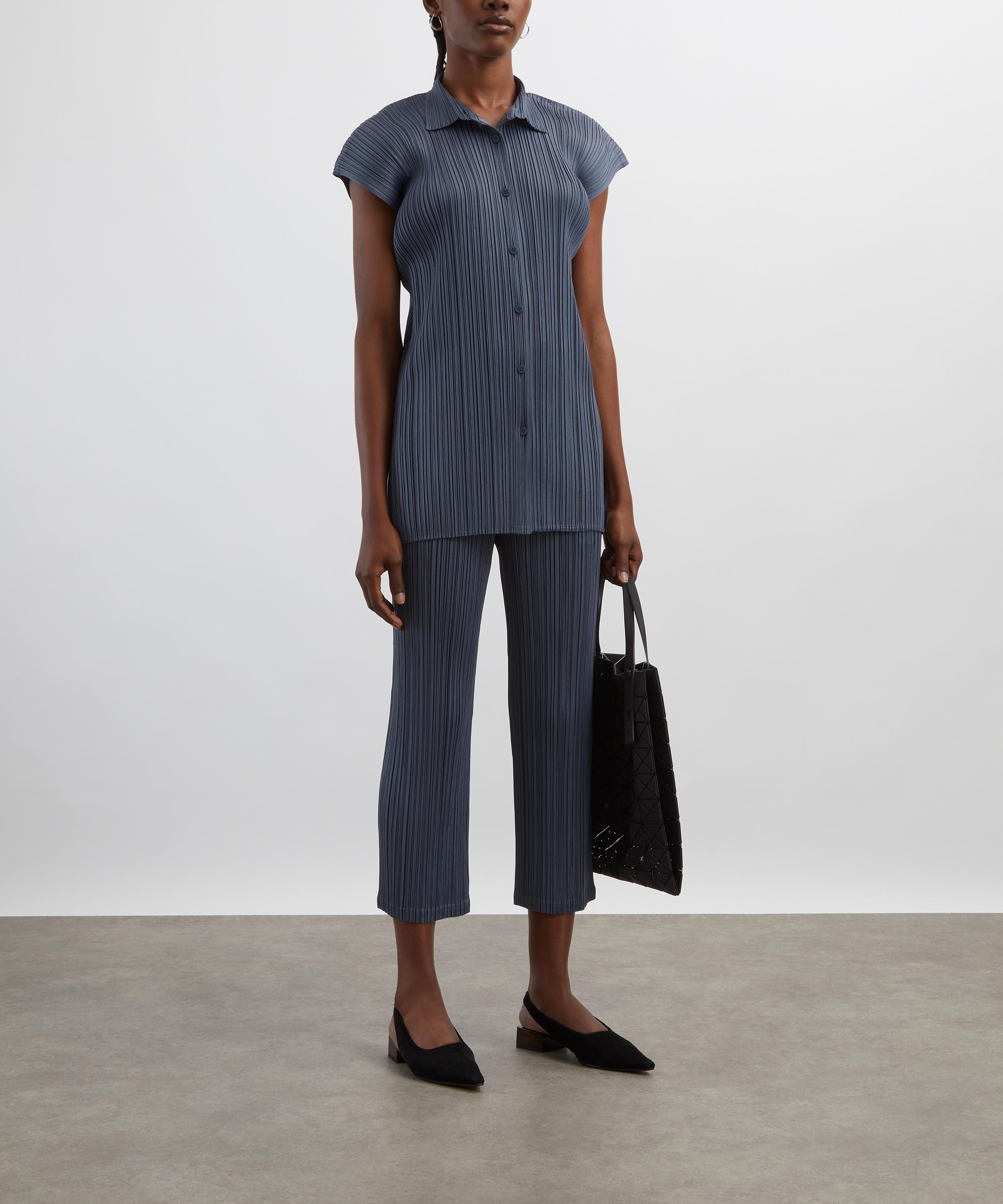 Pleats Please Issey Miyake - MONTHLY COLOURS: MAY Cropped Trousers image number 1