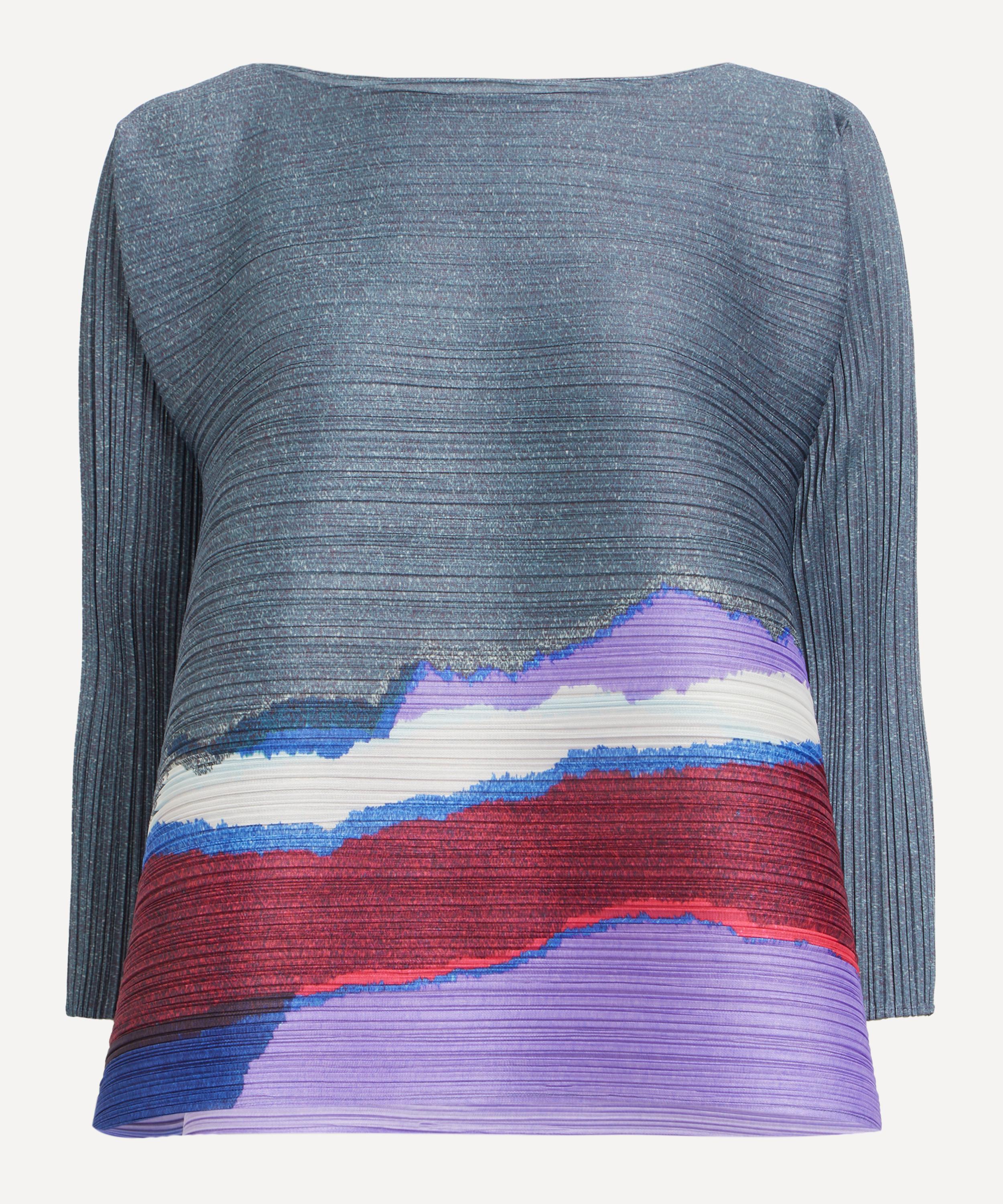 Pleats Please Issey Miyake - GRAINY COLOURS Pleated Top image number 0
