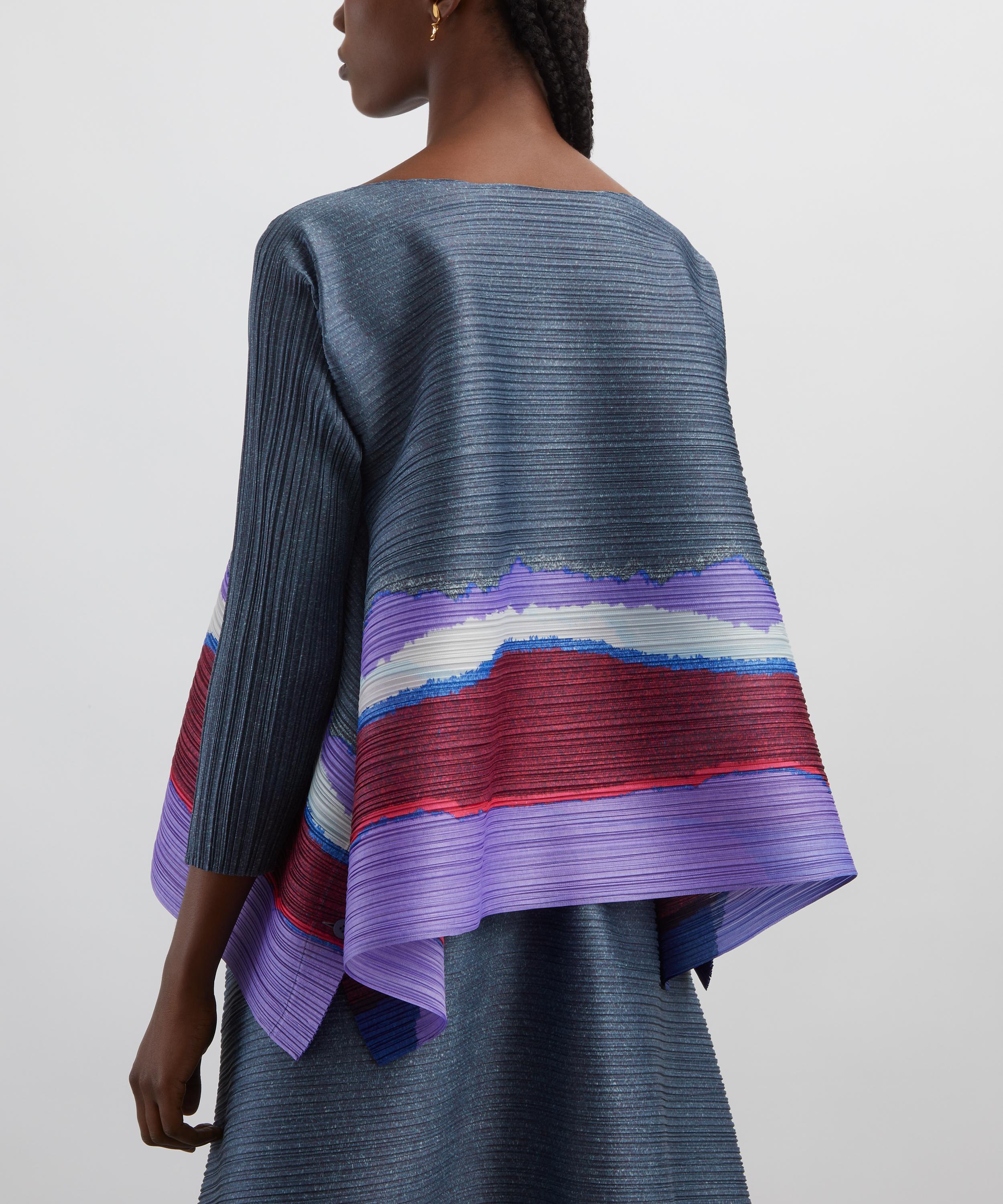 Pleats Please Issey Miyake - GRAINY COLOURS Pleated Top image number 3