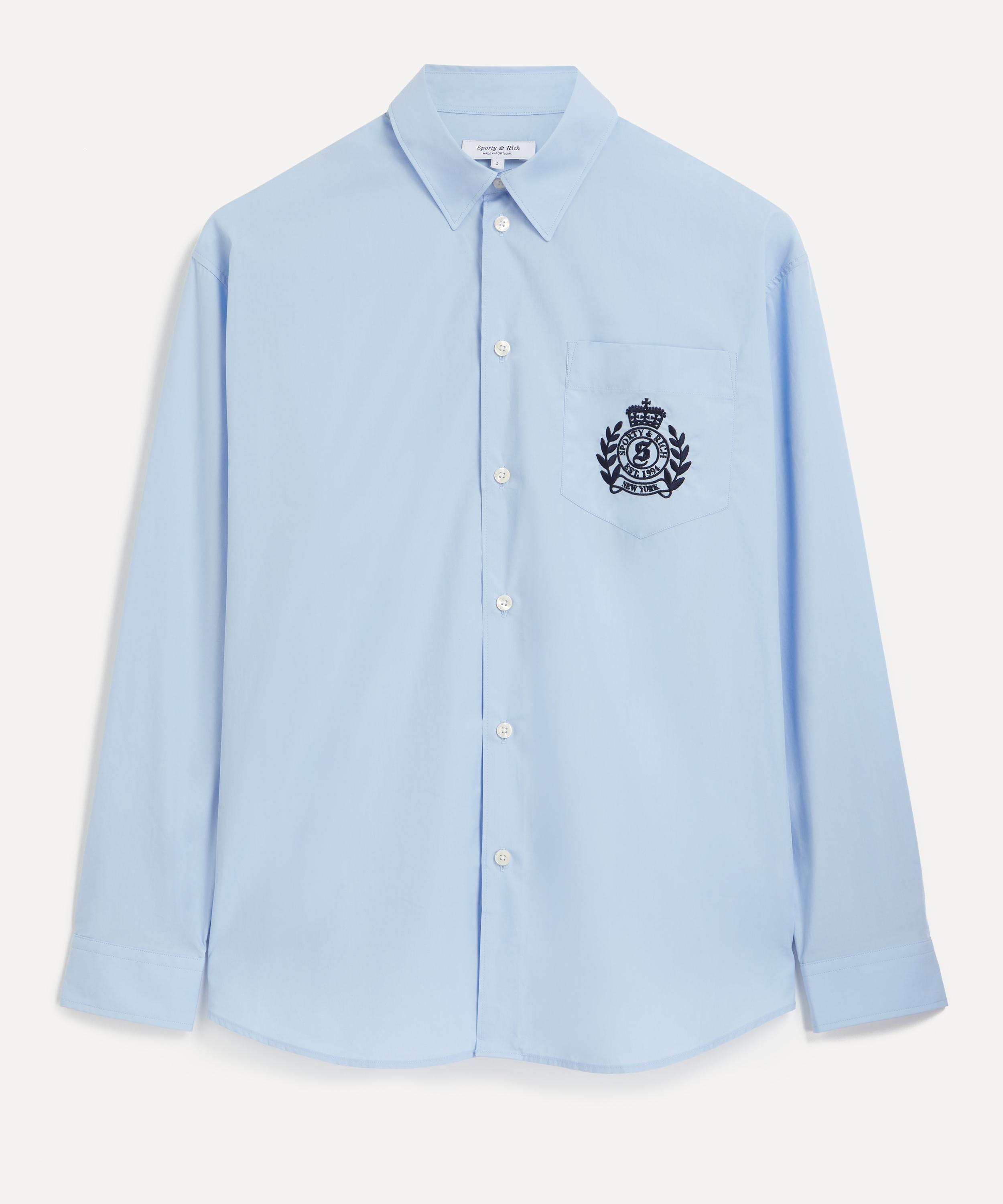 Sporty & Rich - H&W Crest Oversized Shirt 