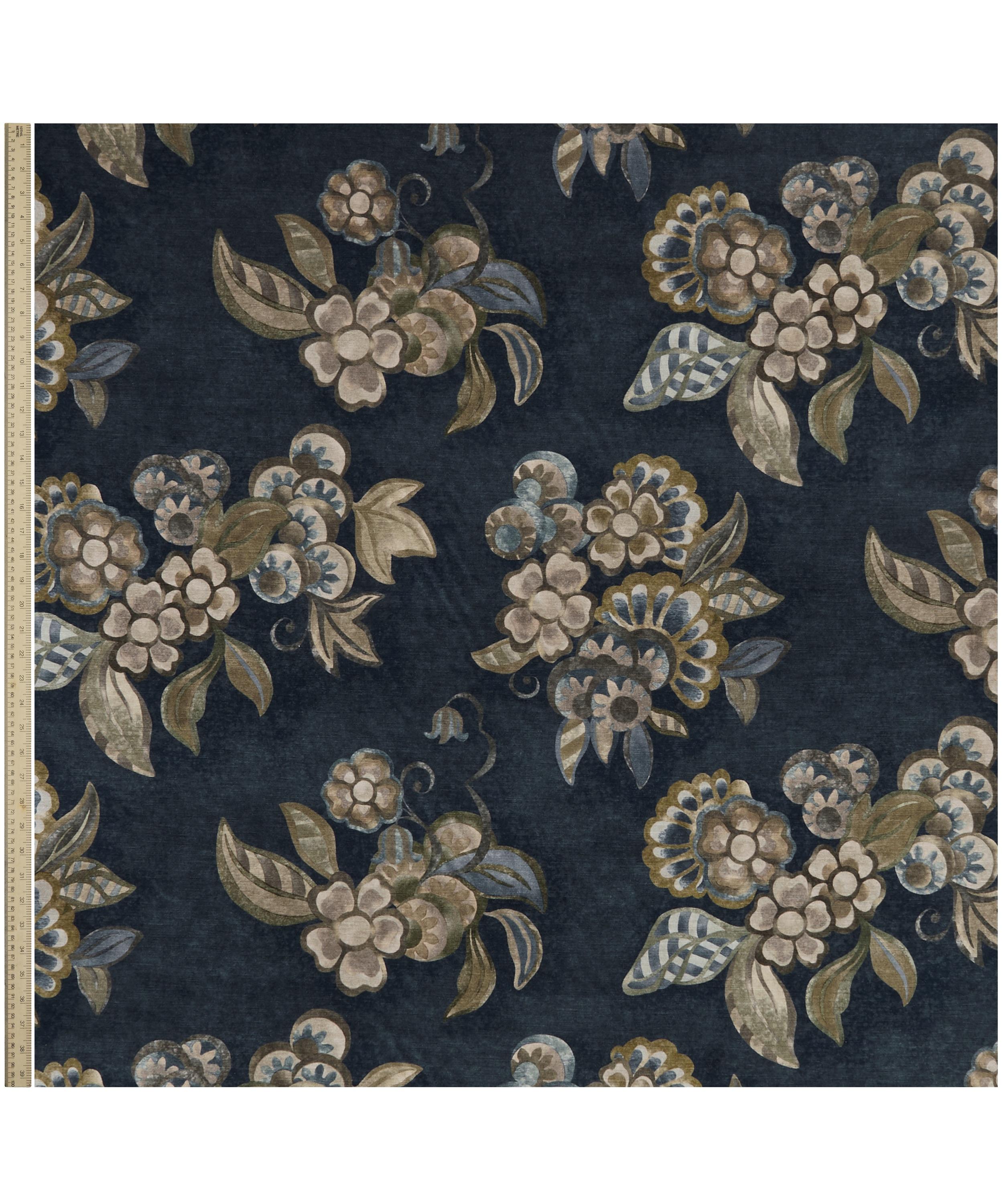 Liberty Interiors - Deco Bloom Velvet in Quartz image number 1