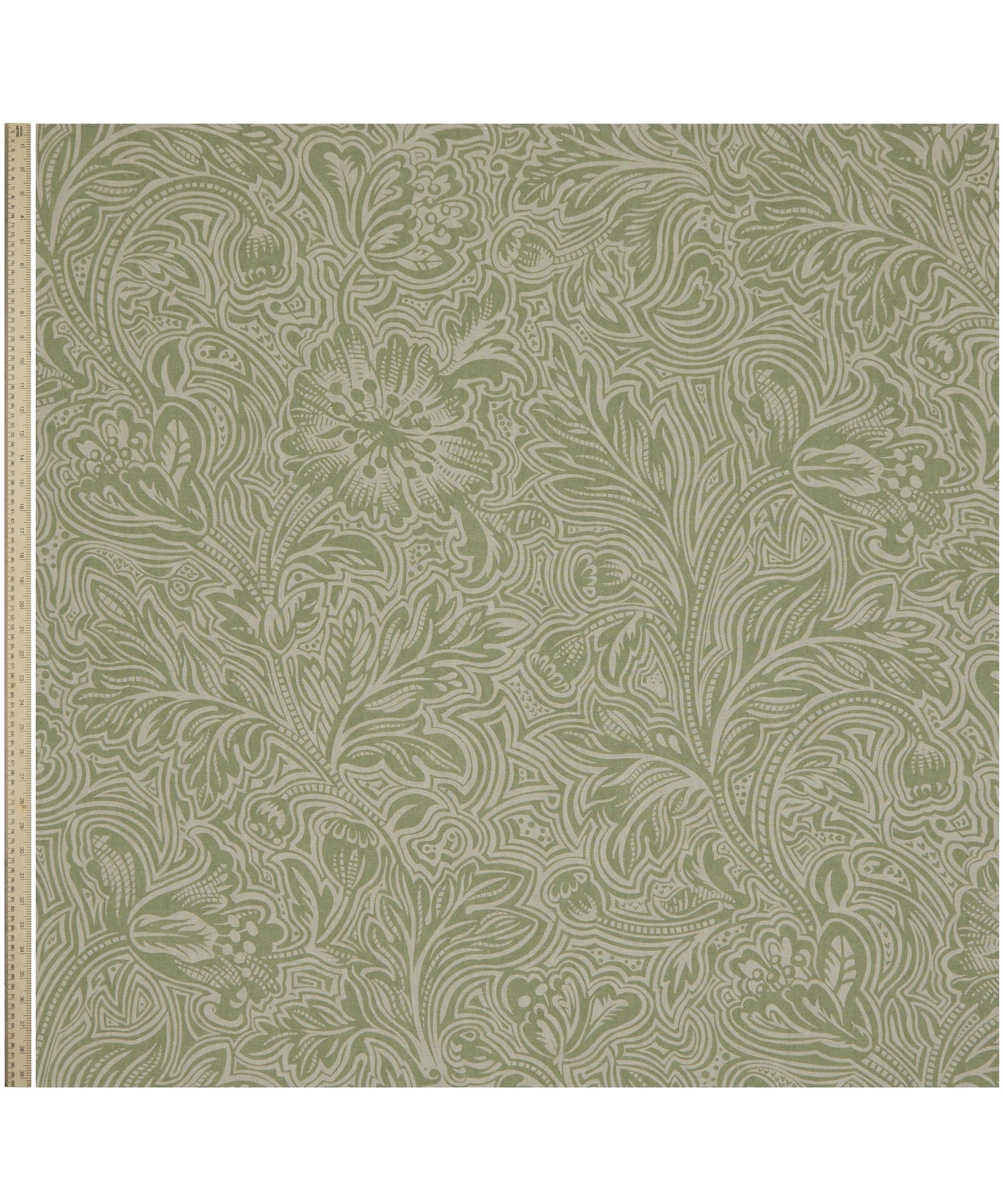Liberty Fabrics - Etched Bloom Linen in Fern image number 1