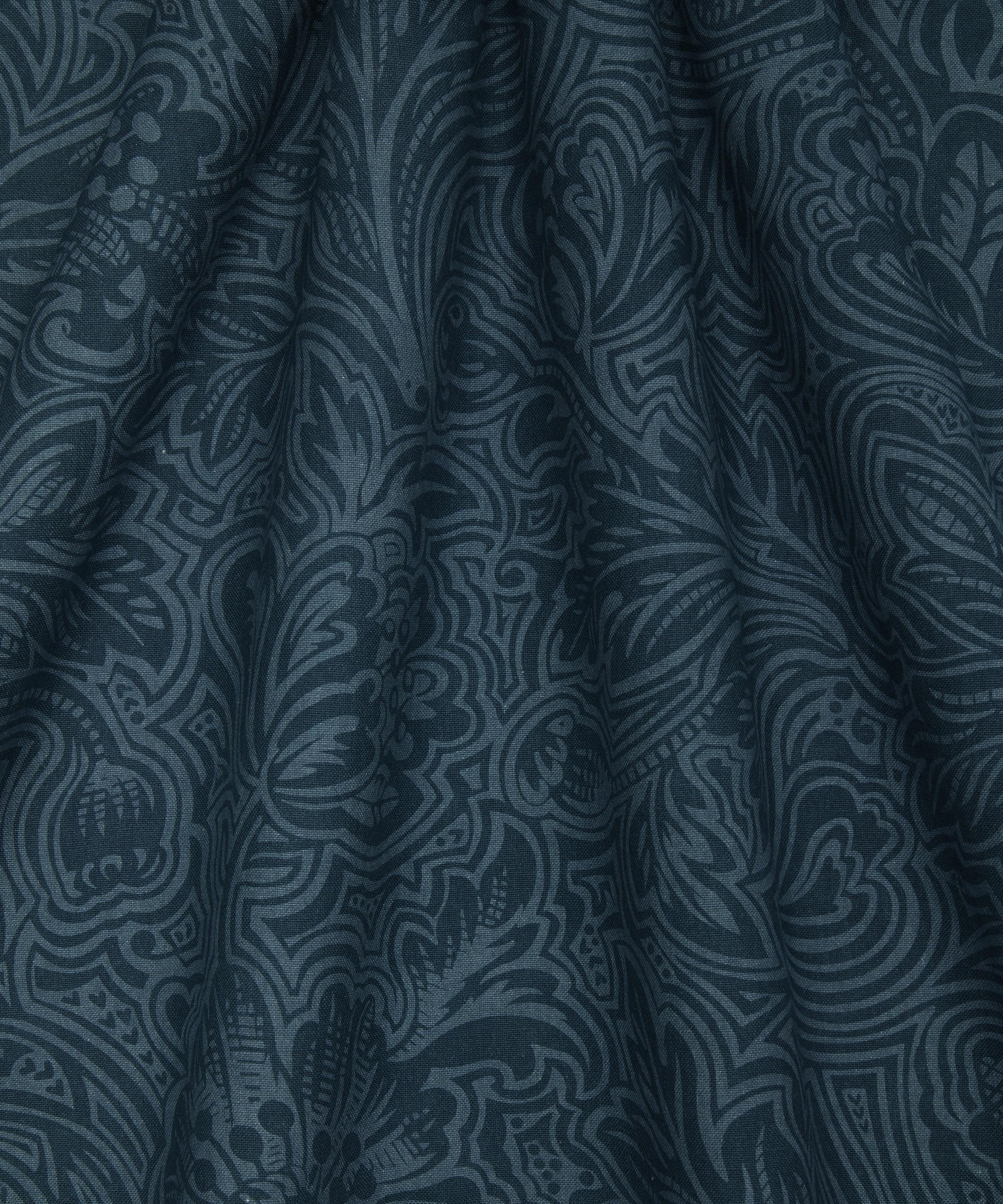 Liberty Fabrics - Etched Bloom Linen in Ink image number 2