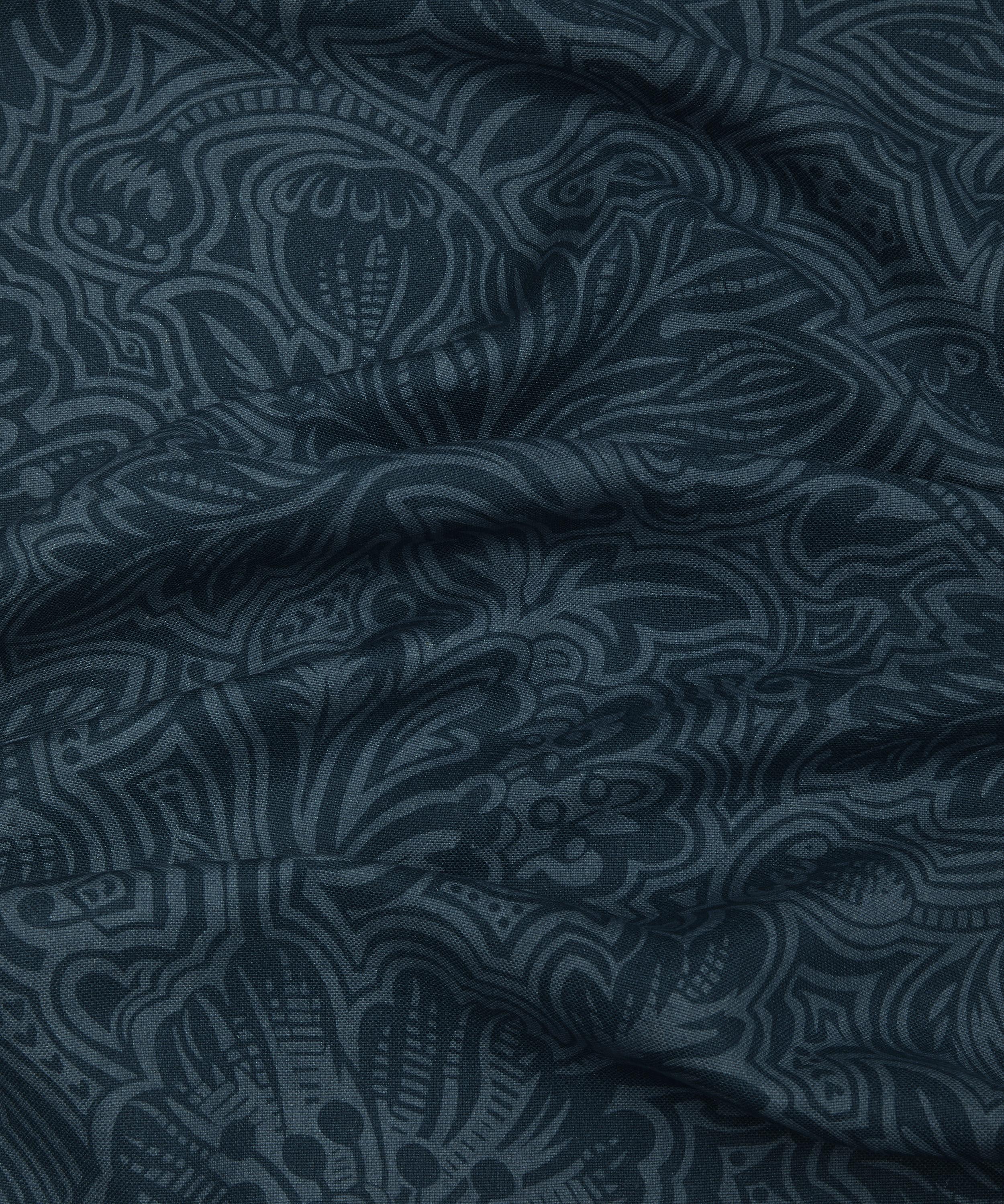 Liberty Fabrics - Etched Bloom Linen in Ink image number 5