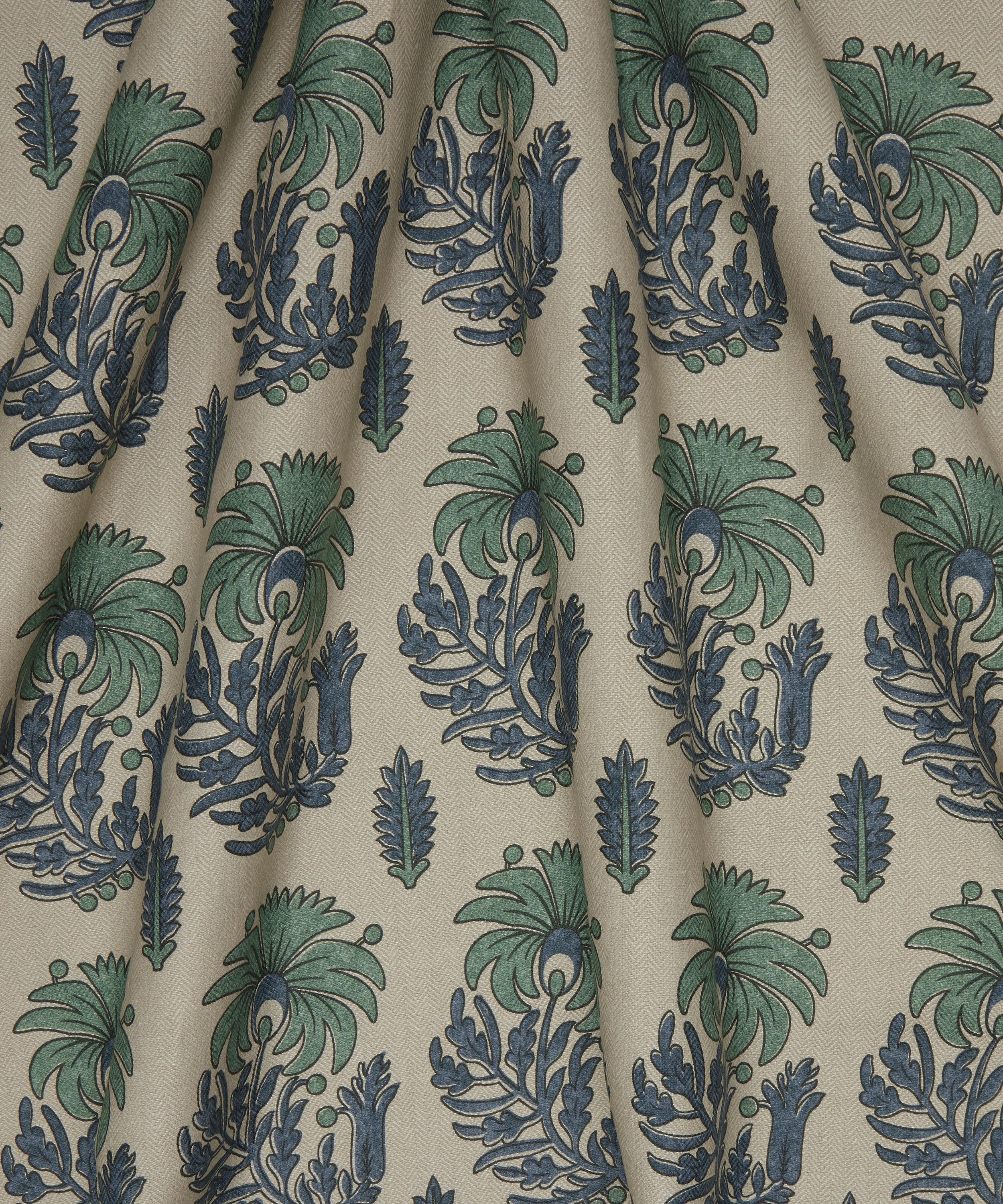 Liberty Interiors - Palm Parade Linen in Jade image number 2