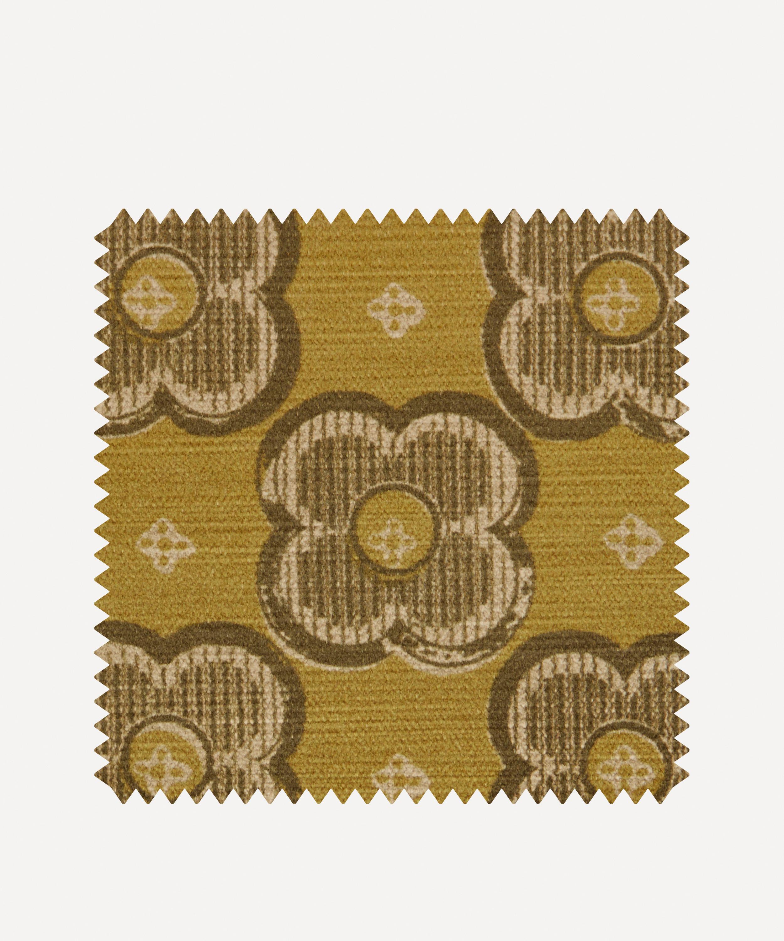 Liberty Interiors - Fabric Swatch - Clover Club in Fennel