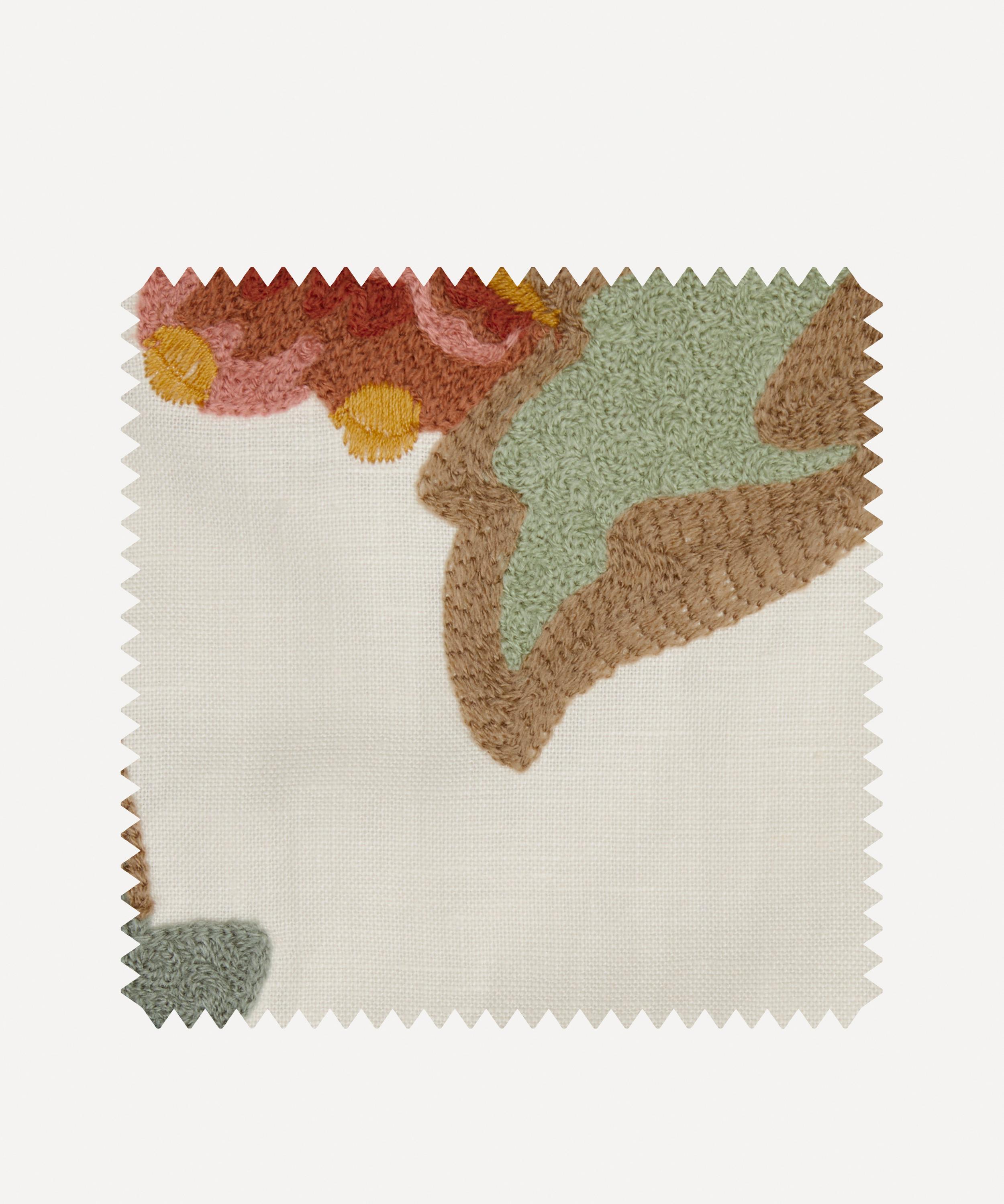 Liberty Interiors - Fabric Swatch - Eden Stitch in Lichen image number 0