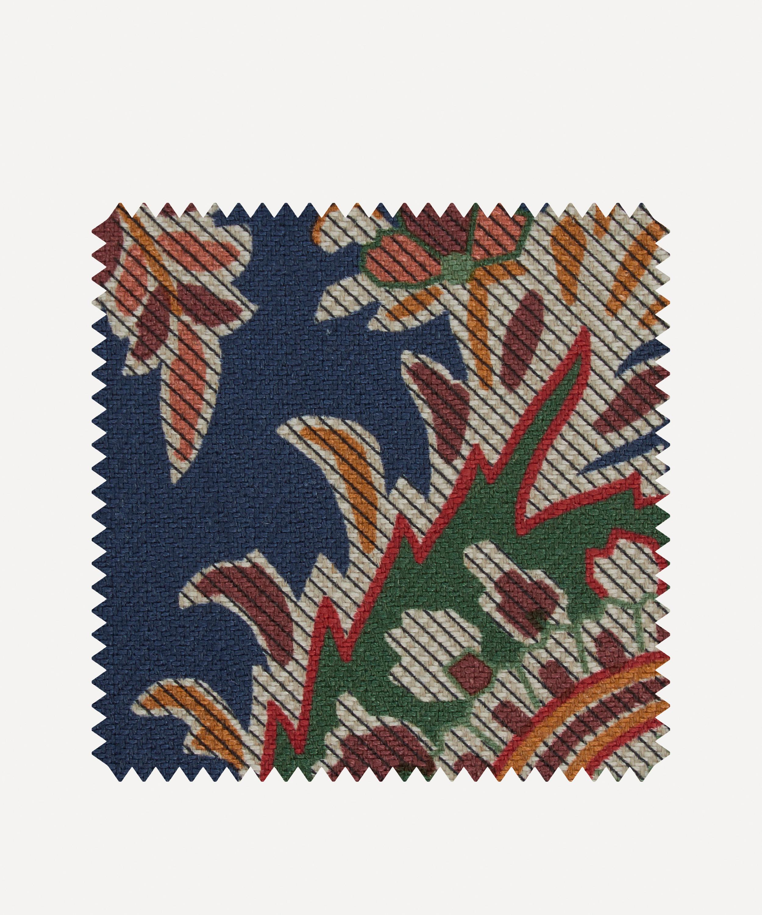 Liberty Interiors - Fabric Swatch - Palm Willow Linen in Ink image number 0