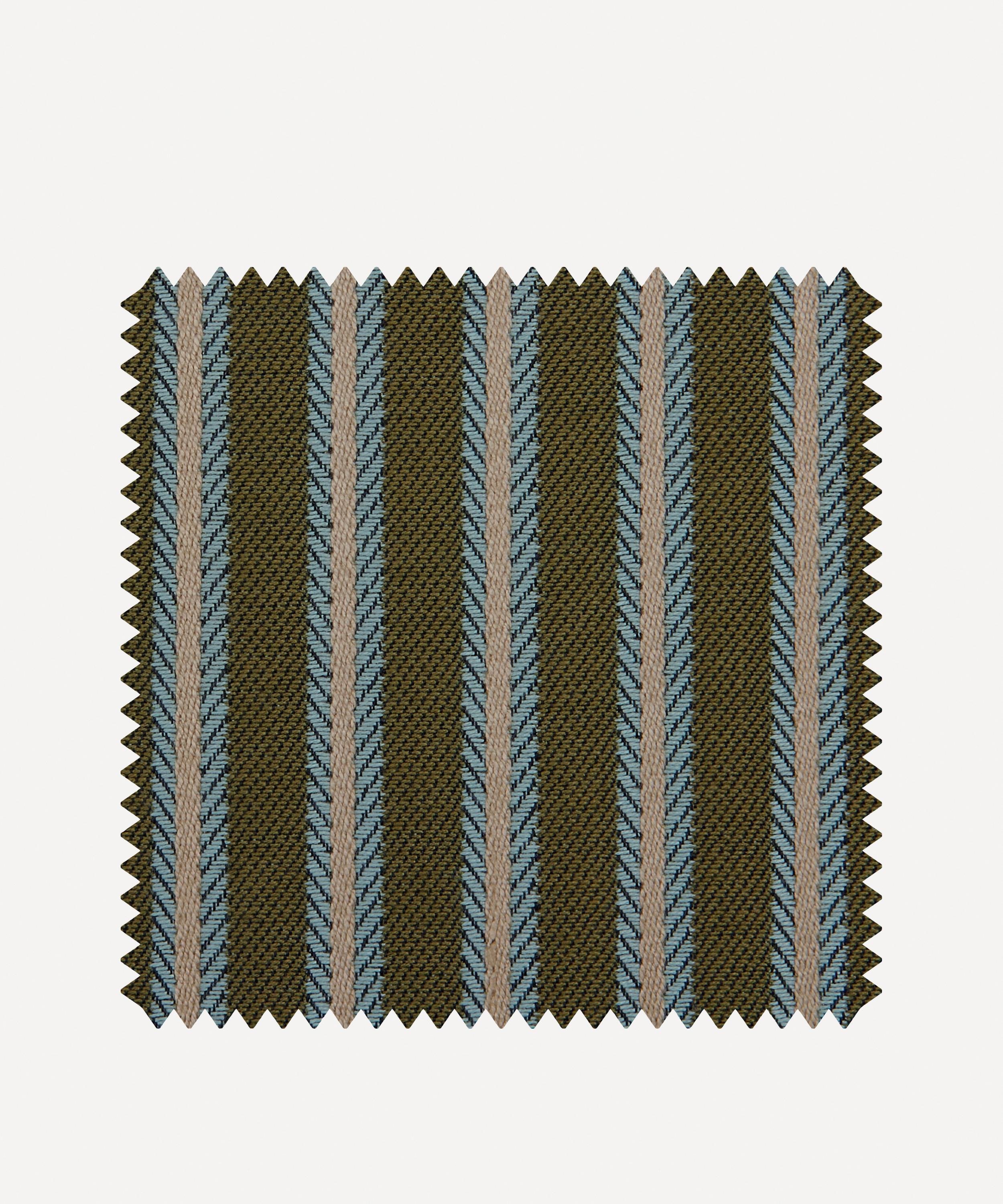 Liberty Interiors - Fabric Swatch - Twill Stripe in Kelp image number 0
