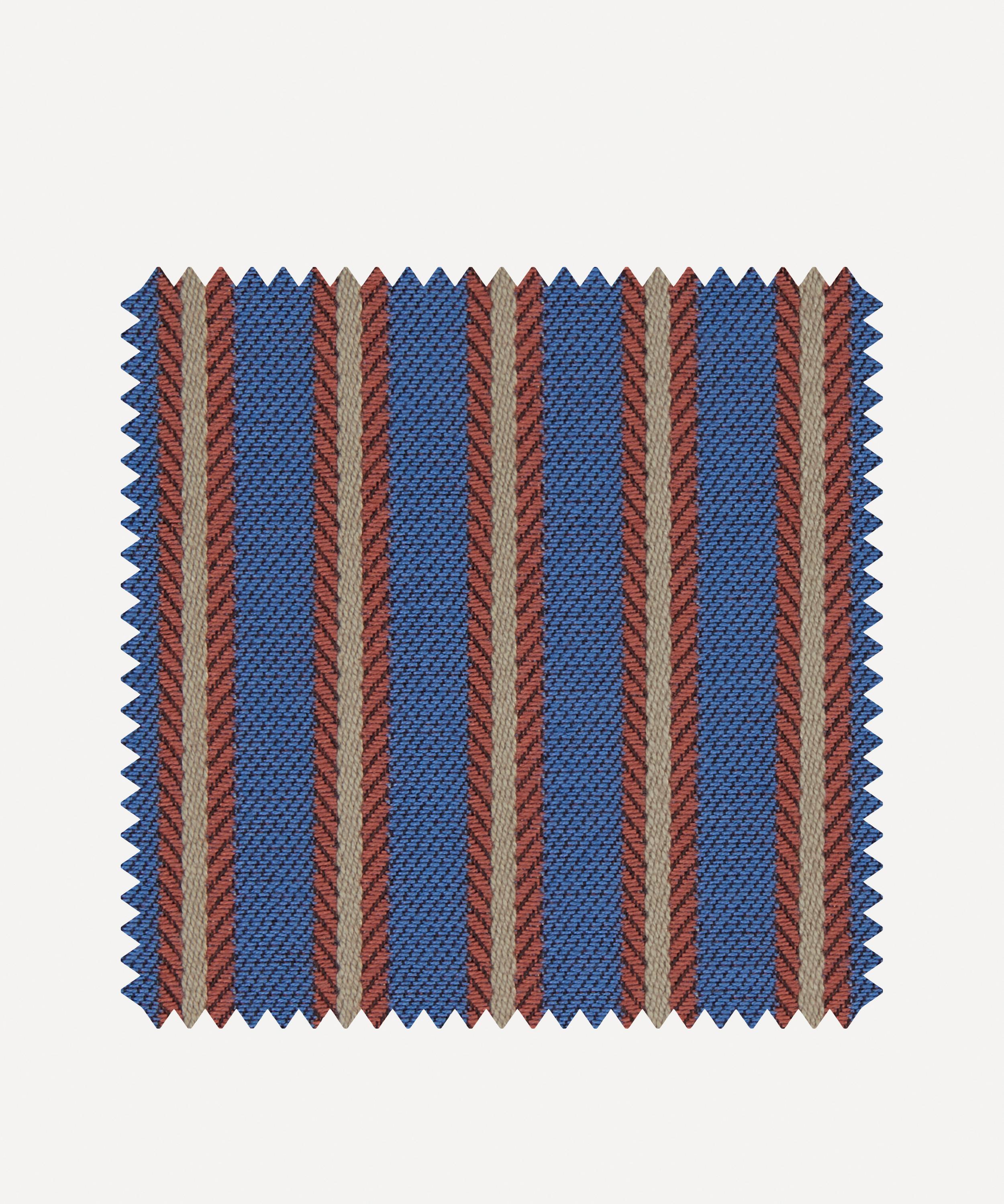 Liberty Interiors - Fabric Swatch - Twill Stripe in Lapis