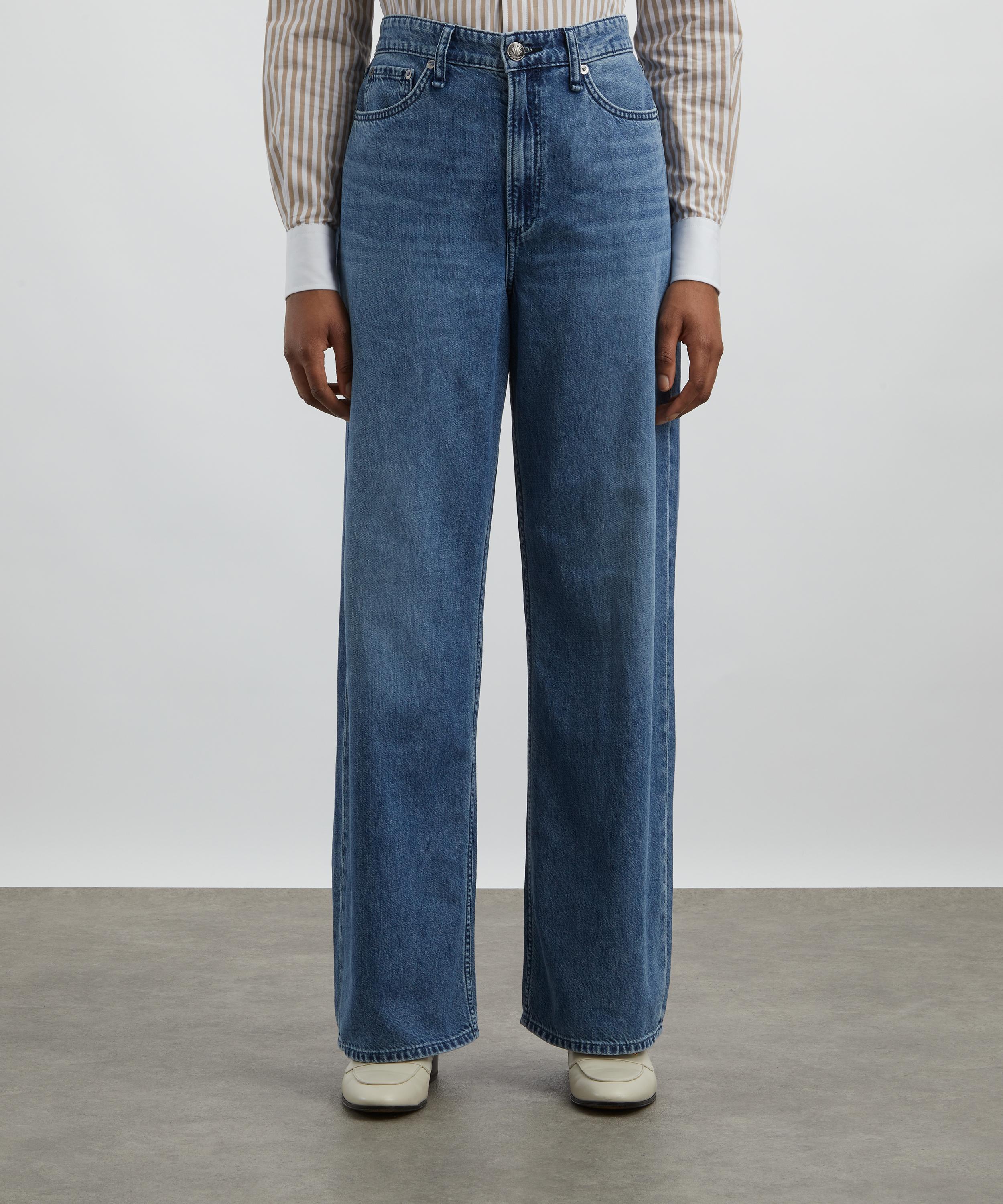 Rag & Bone - Featherweight Logan River Wide-Leg Jeans image number 2