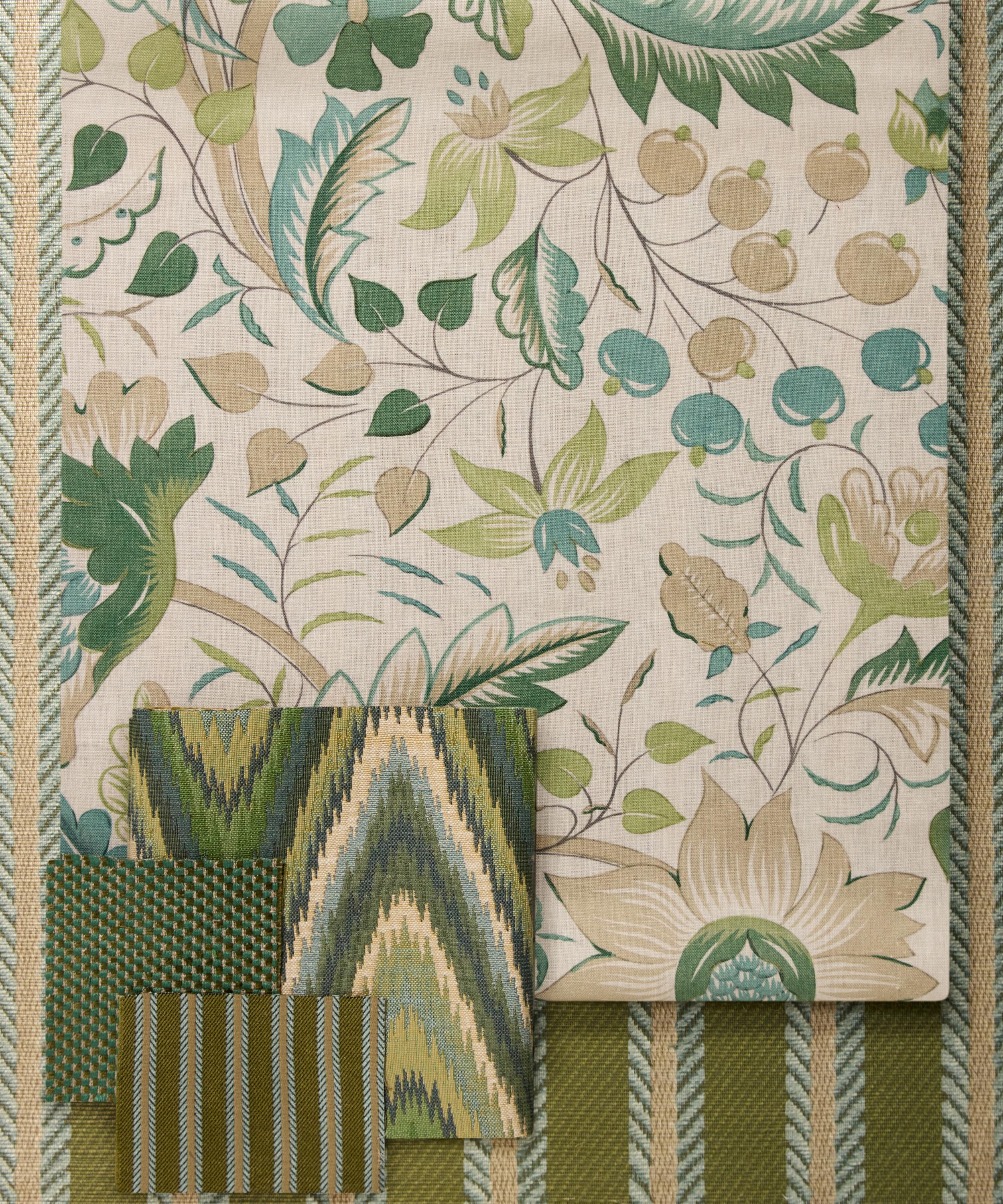 Liberty Interiors - Twill Stripe in Kelp