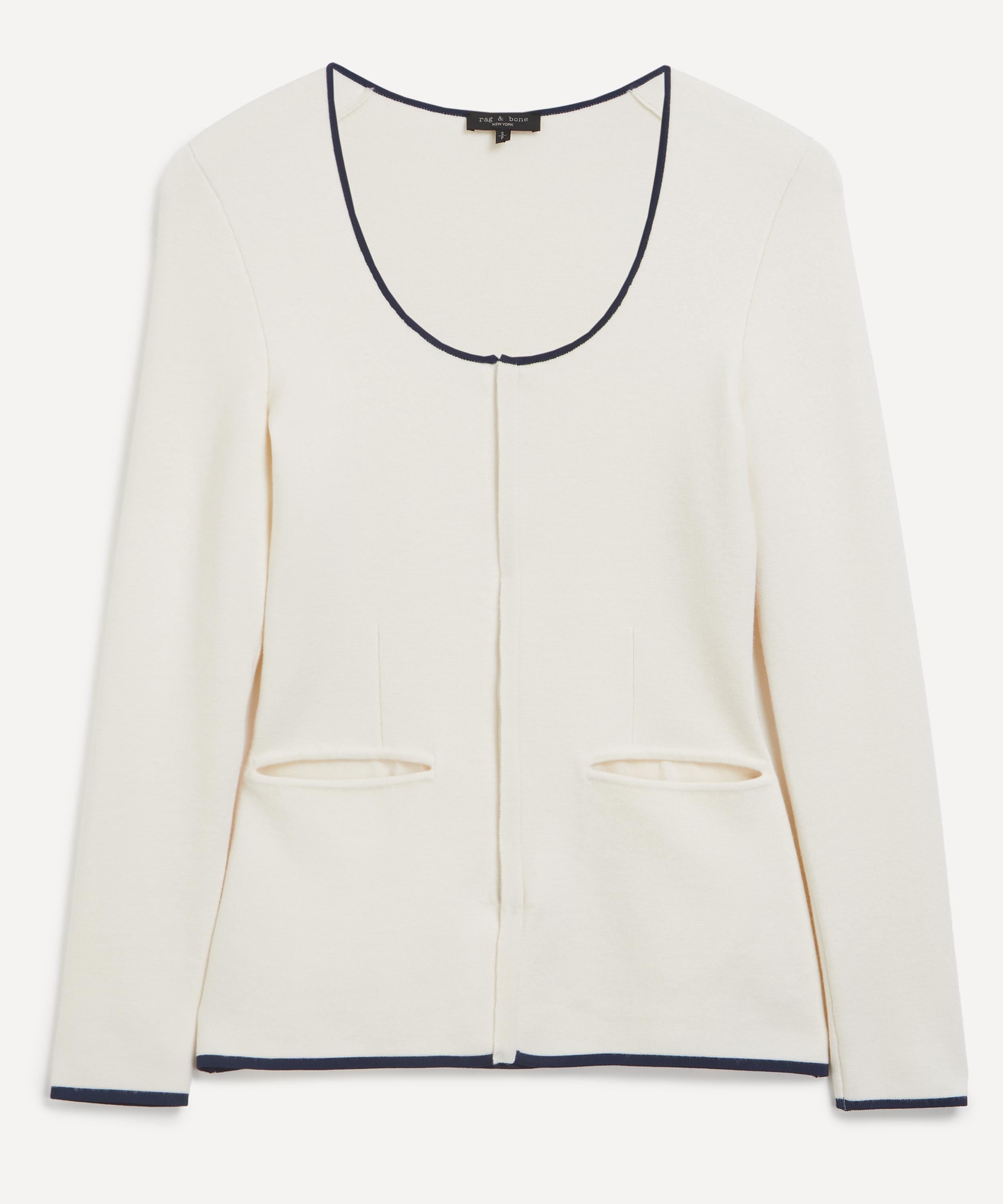 Rag & Bone - Ella Scoop-Neck Zip-Up Cardigan image number 0