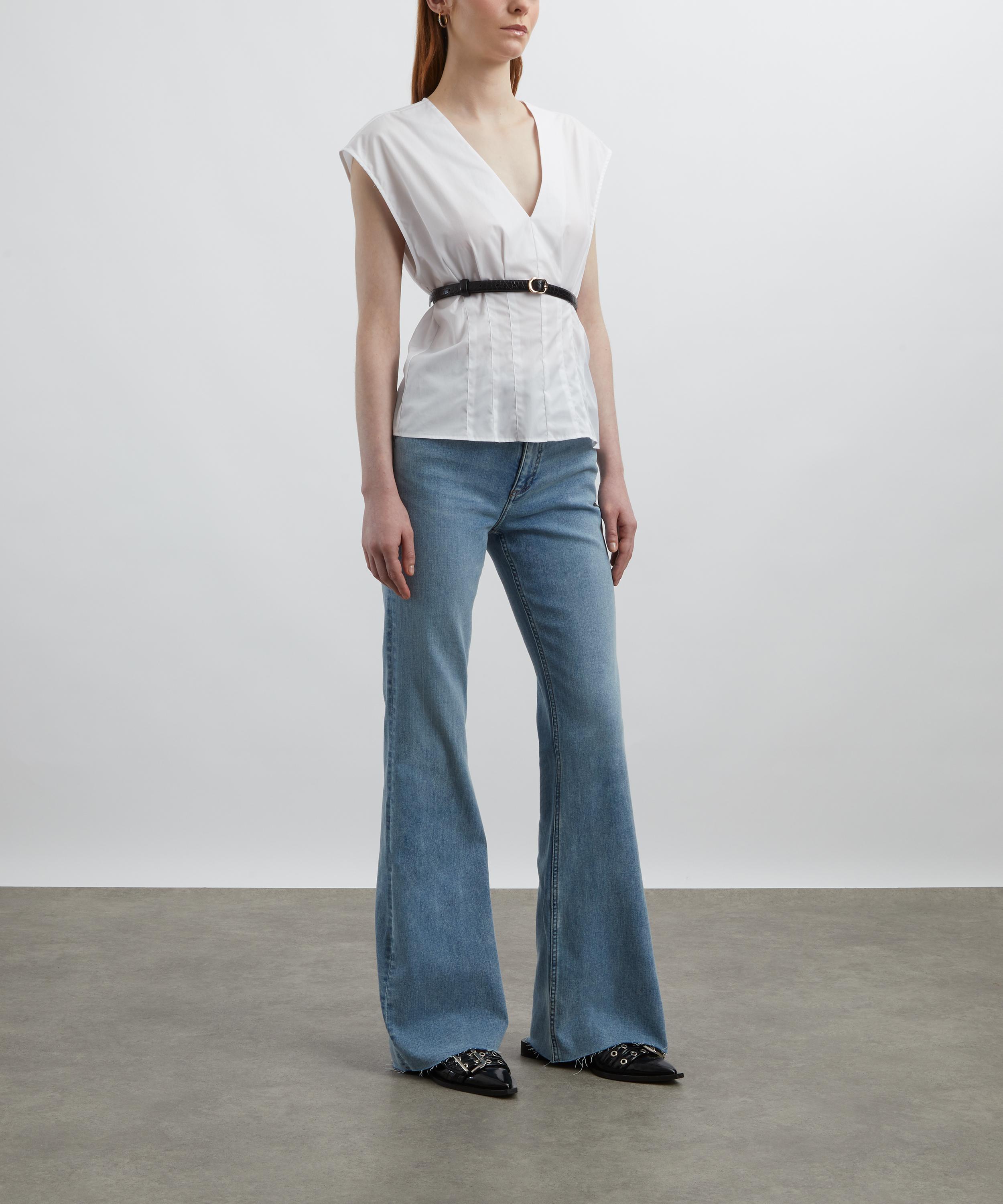 Rag & Bone - Ines V-Neck Cotton Poplin Top image number 1