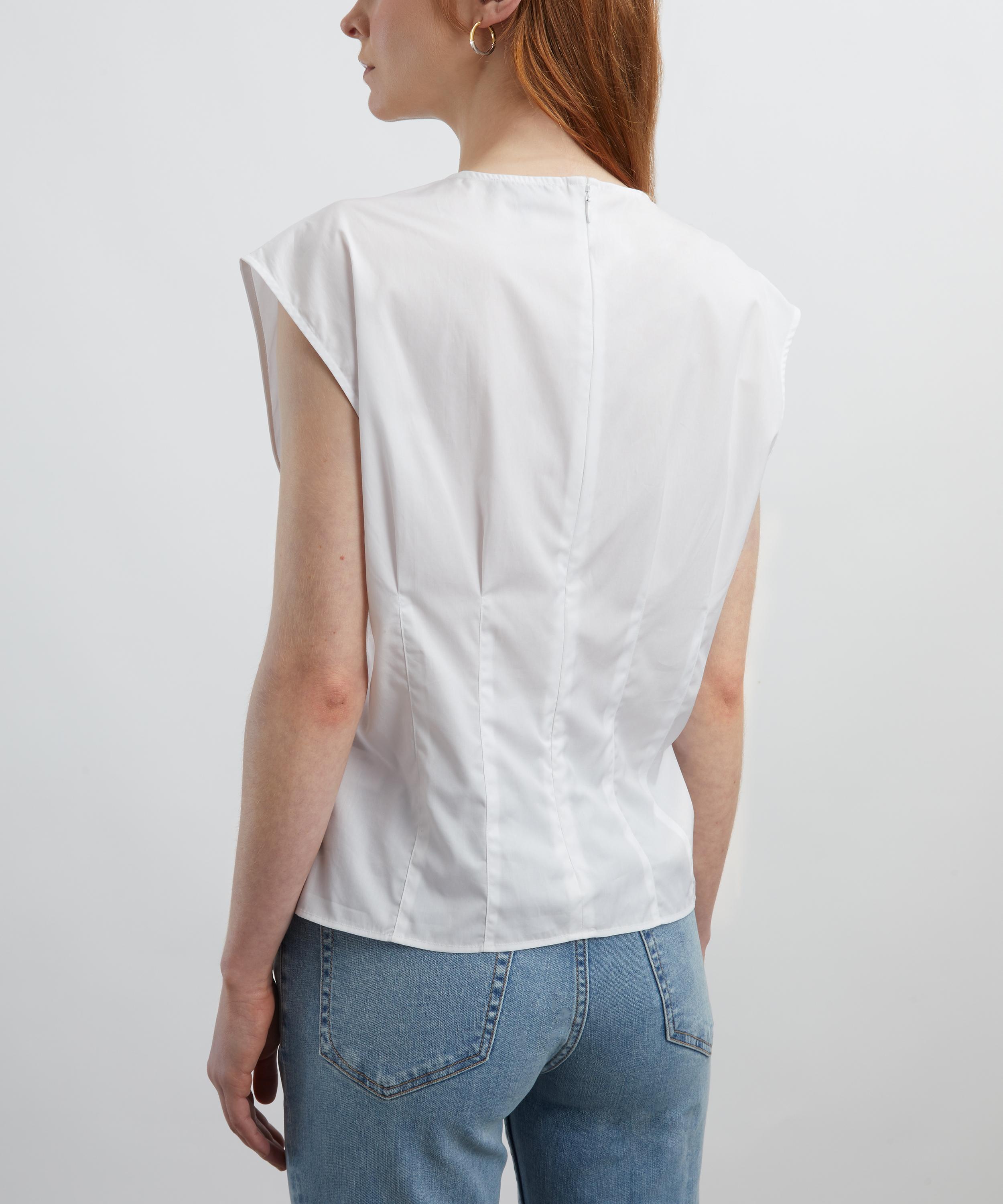 Rag & Bone - Ines V-Neck Cotton Poplin Top image number 3