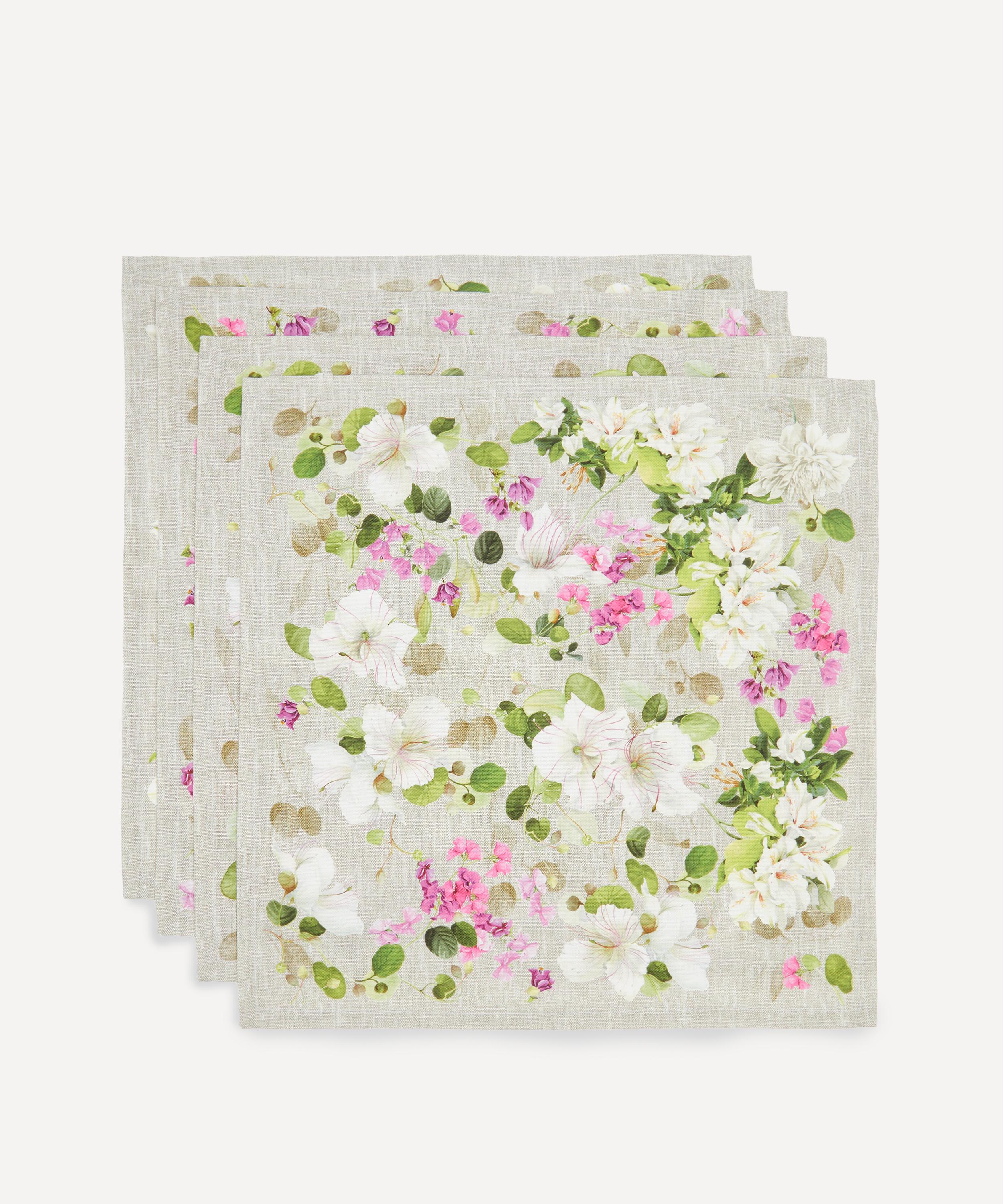 Tessitura Toscana Telerie - Blossom Cotton Napkins Set of 4 image number 0