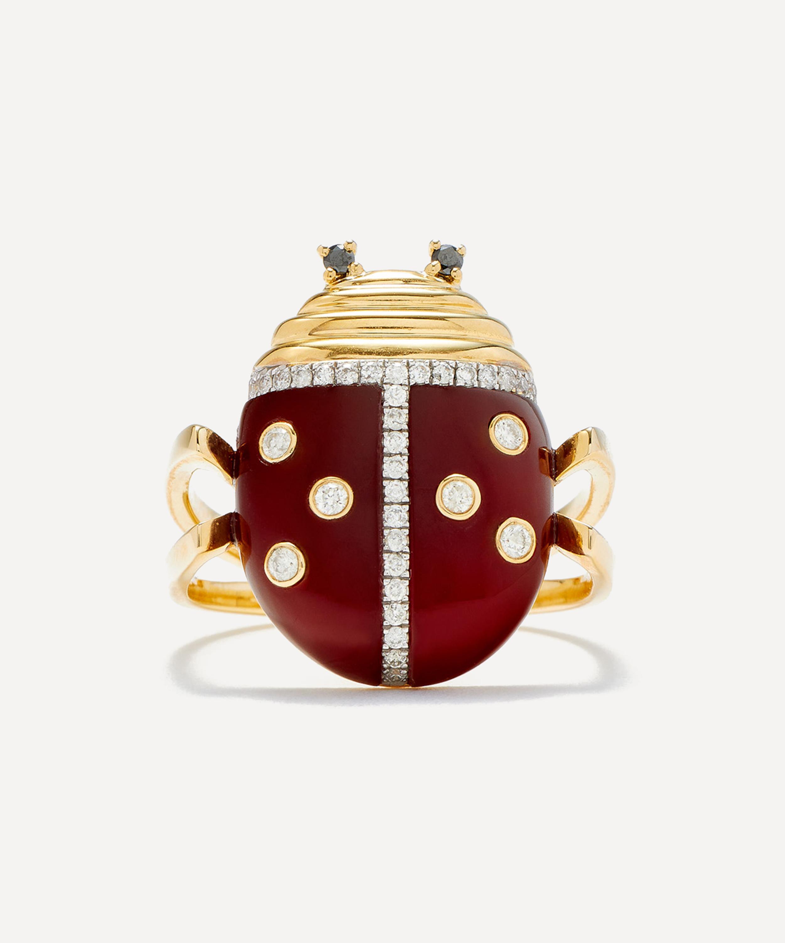 Yvonne Léon - 9ct Gold Ladybug Ring image number 0