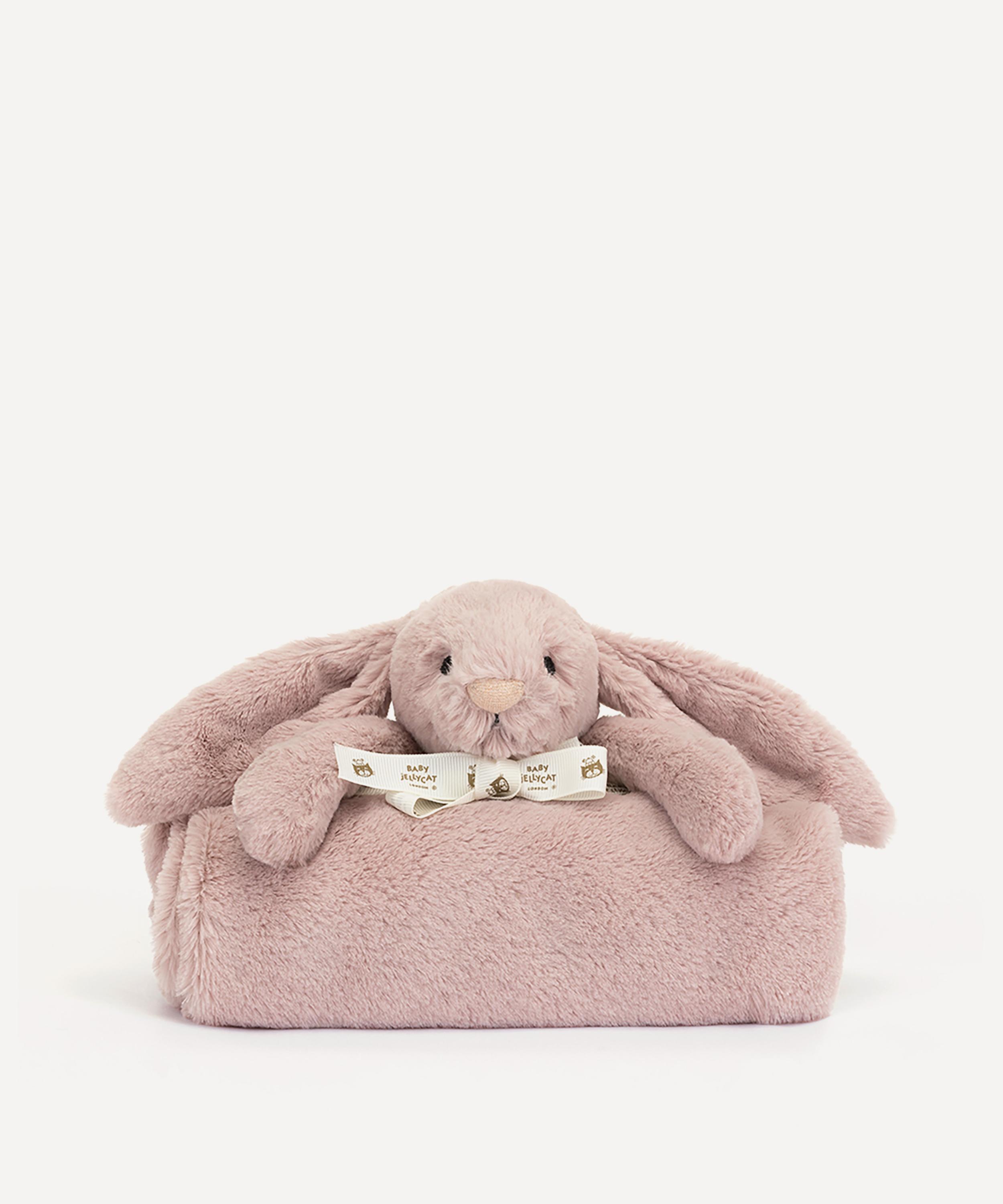 Jellycat - Bashful Luxe Willow Bunny Rosa Blankie image number 0