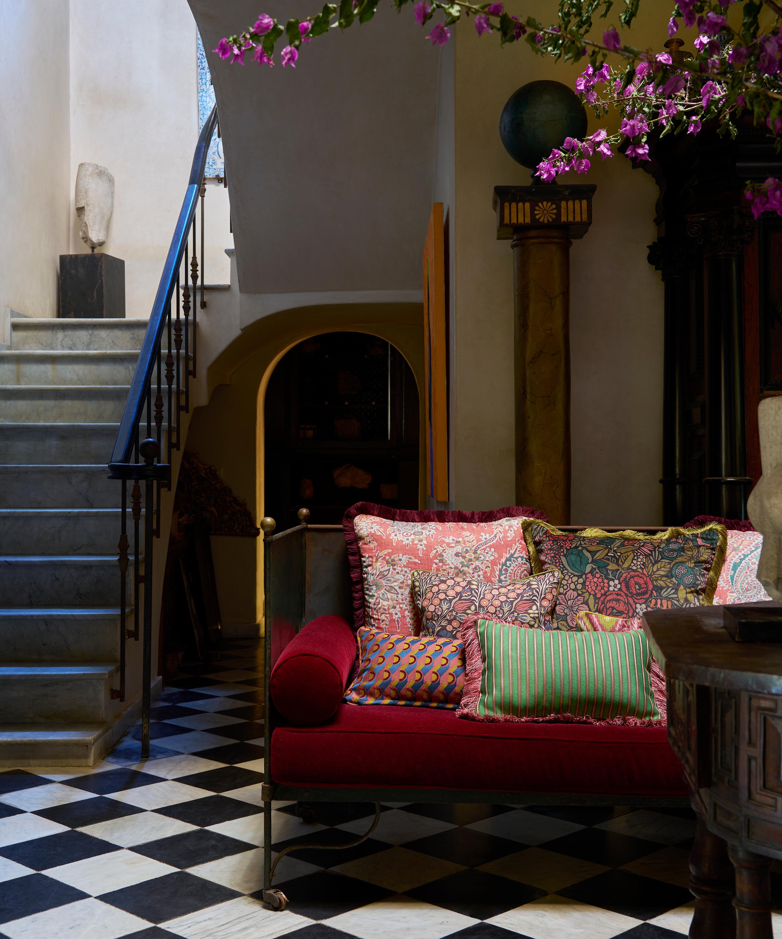 Liberty Interiors - Berry Vine Linen in Dragonfly