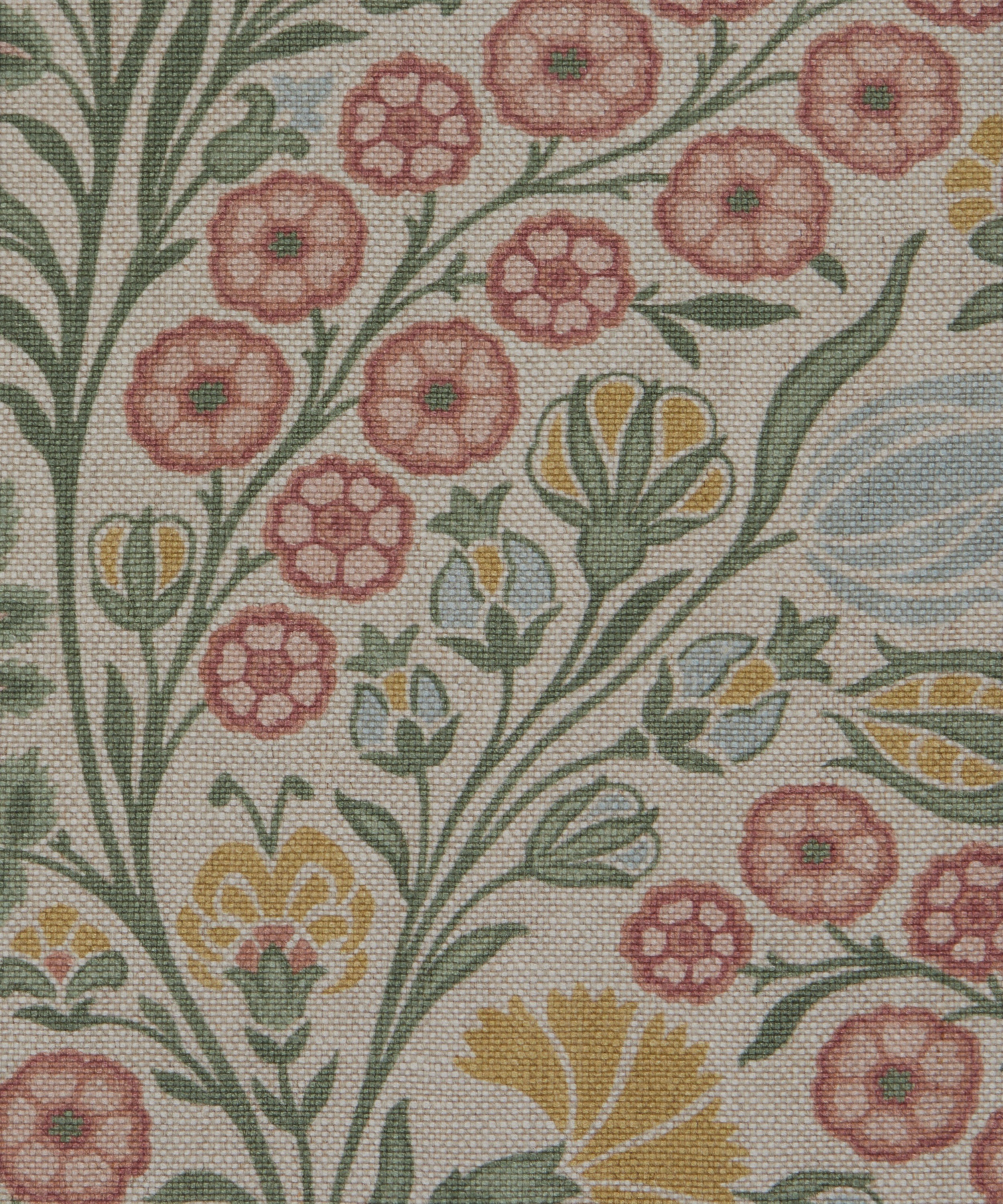 Liberty Interiors - Berry Vine Linen in Lichen image number 0