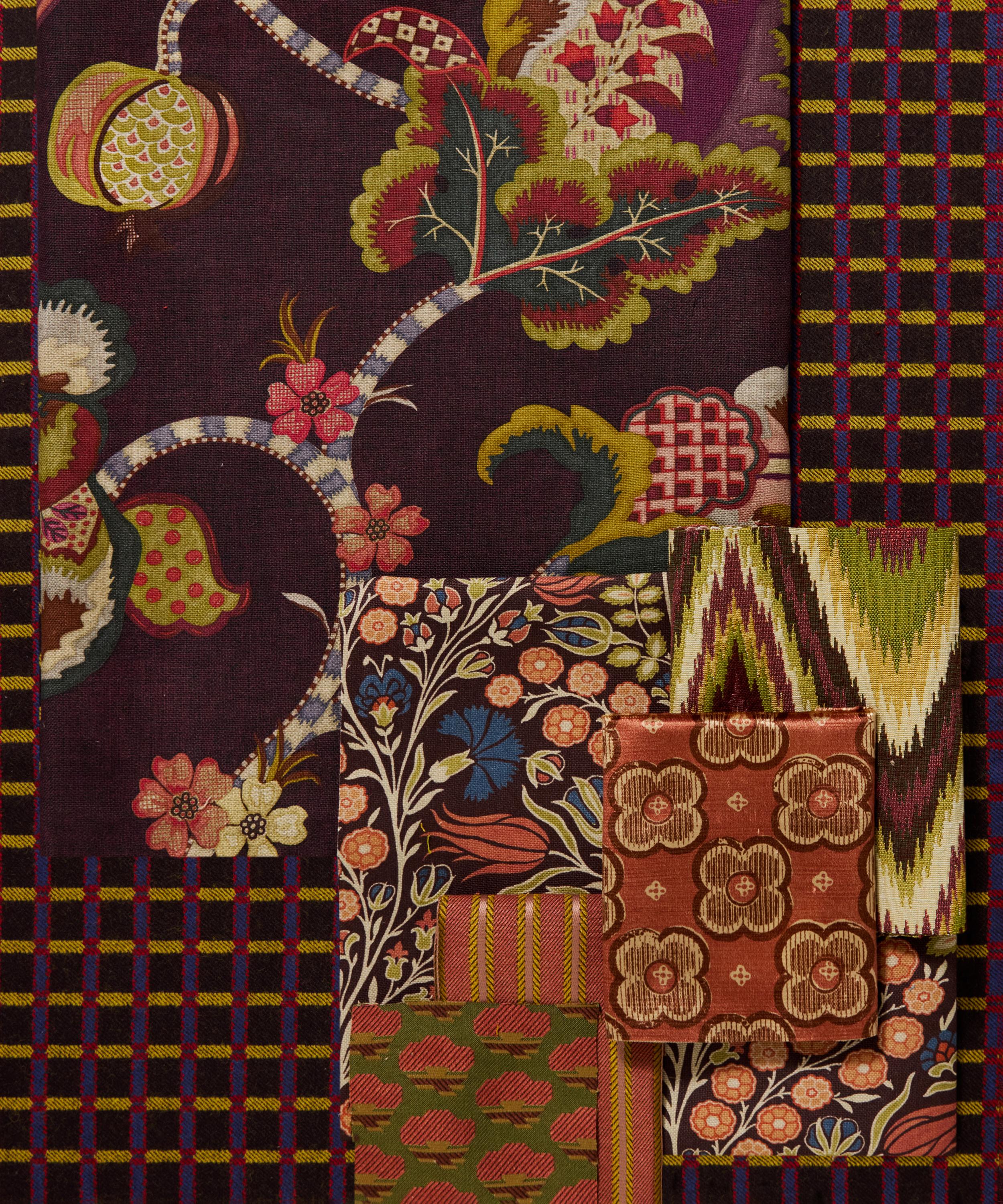 Liberty Interiors - Clover Club Velvet in Lacquer