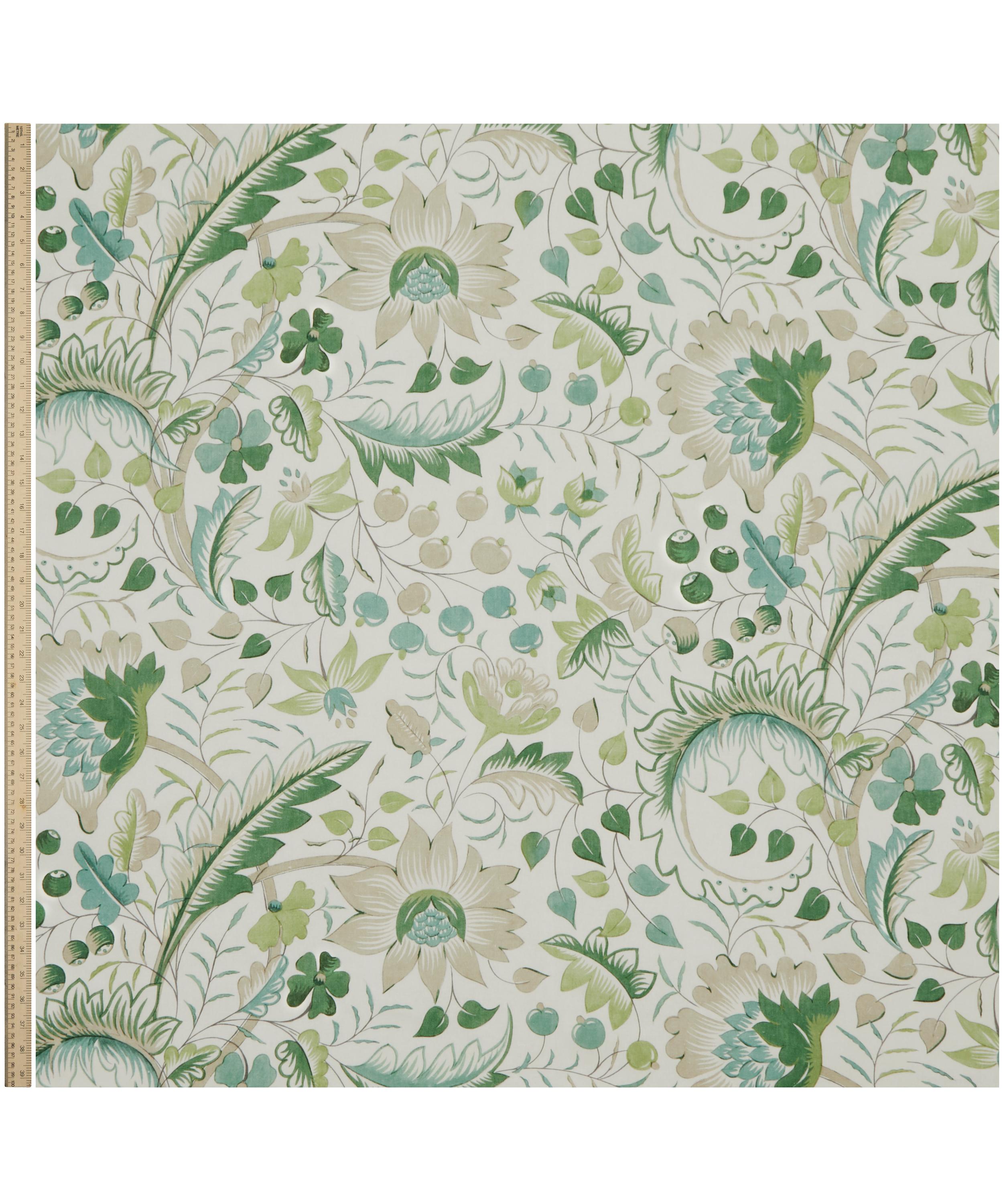 Liberty Interiors - Feather Trail Linen in Jade image number 1