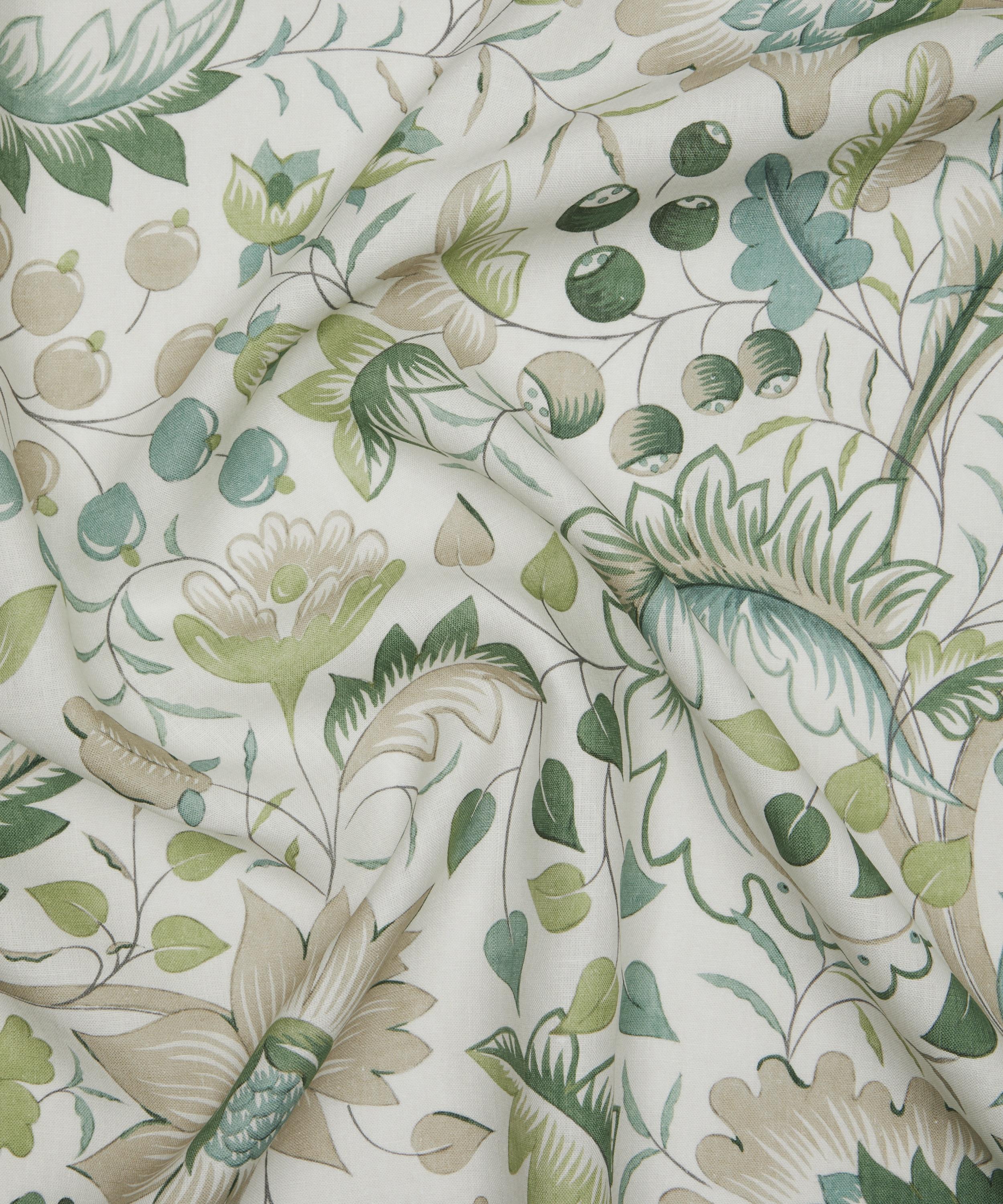 Liberty Interiors - Feather Trail Linen in Jade image number 3