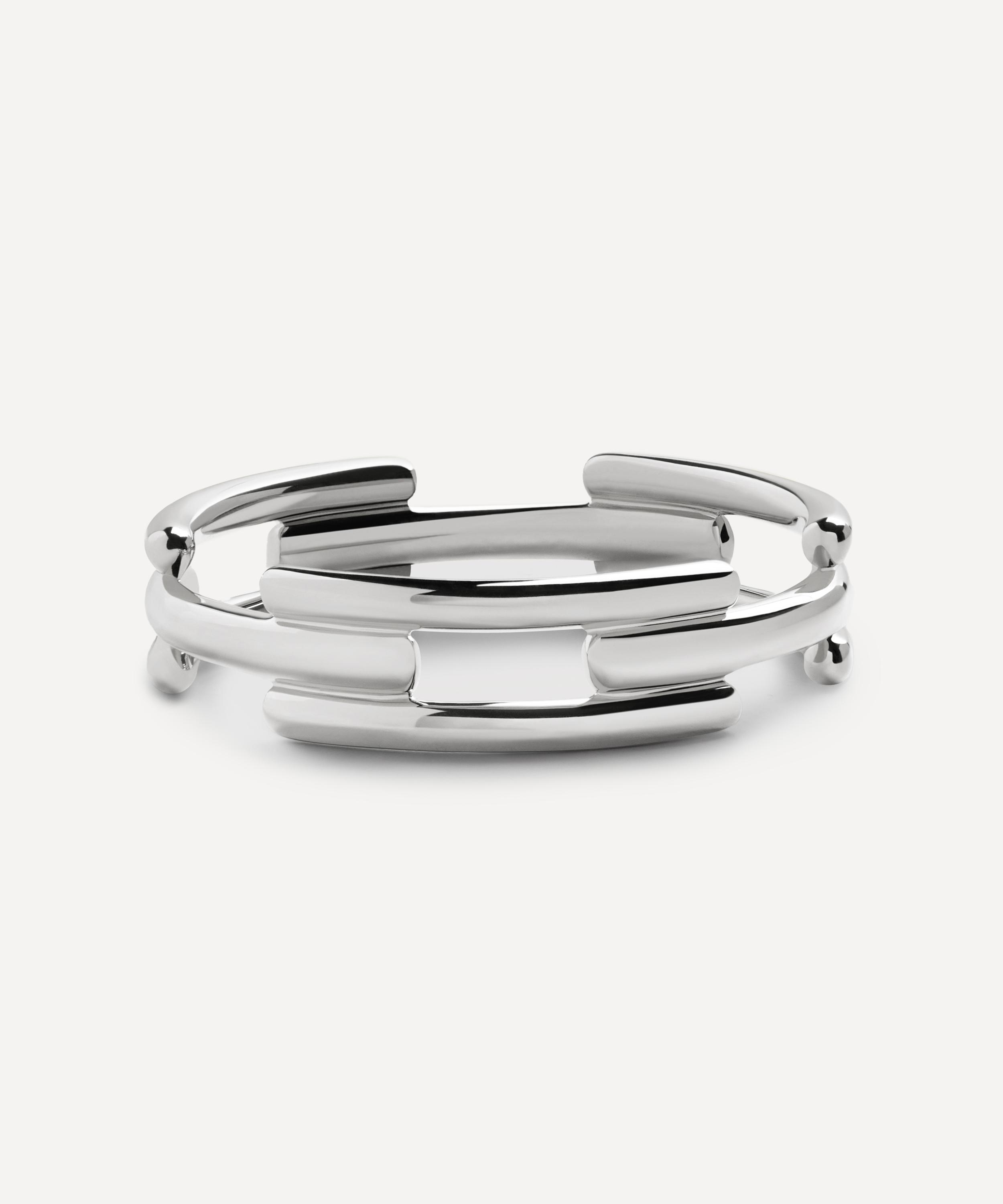 Monica Vinader - Sterling Silver Signature Link Stacking Ring
