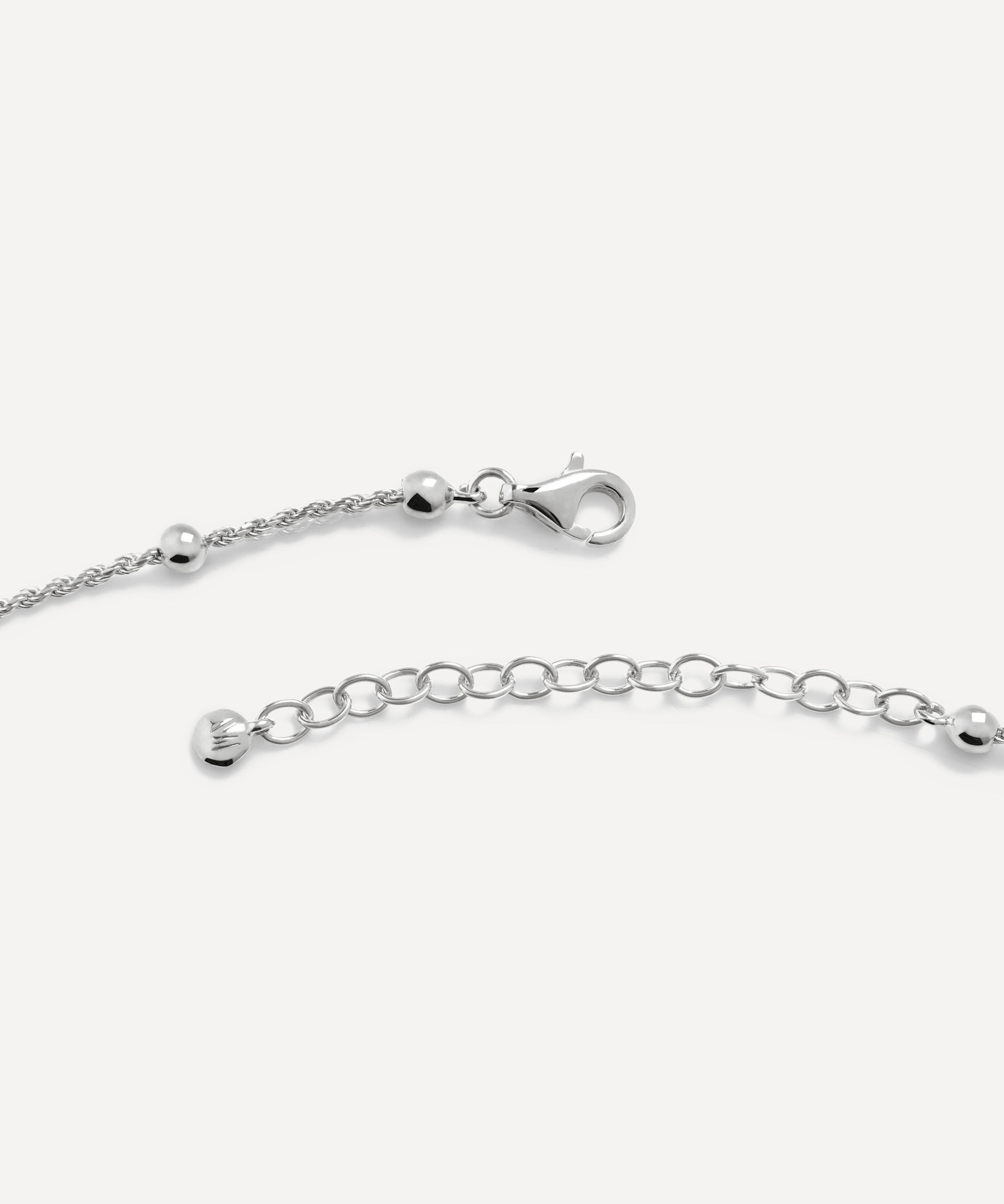 Monica Vinader - Sterling Silver Beaded Rope Chain Necklace image number 3