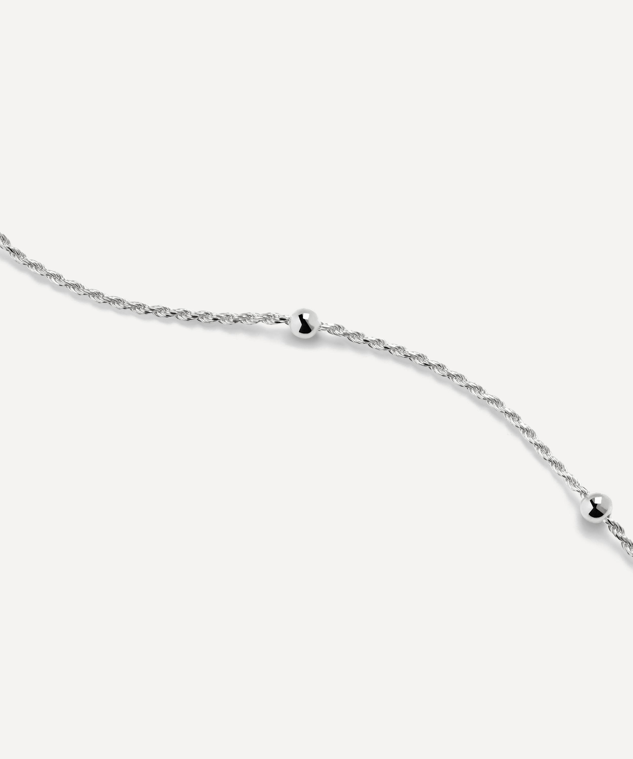 Monica Vinader - Sterling Silver Beaded Rope Chain Necklace image number 4