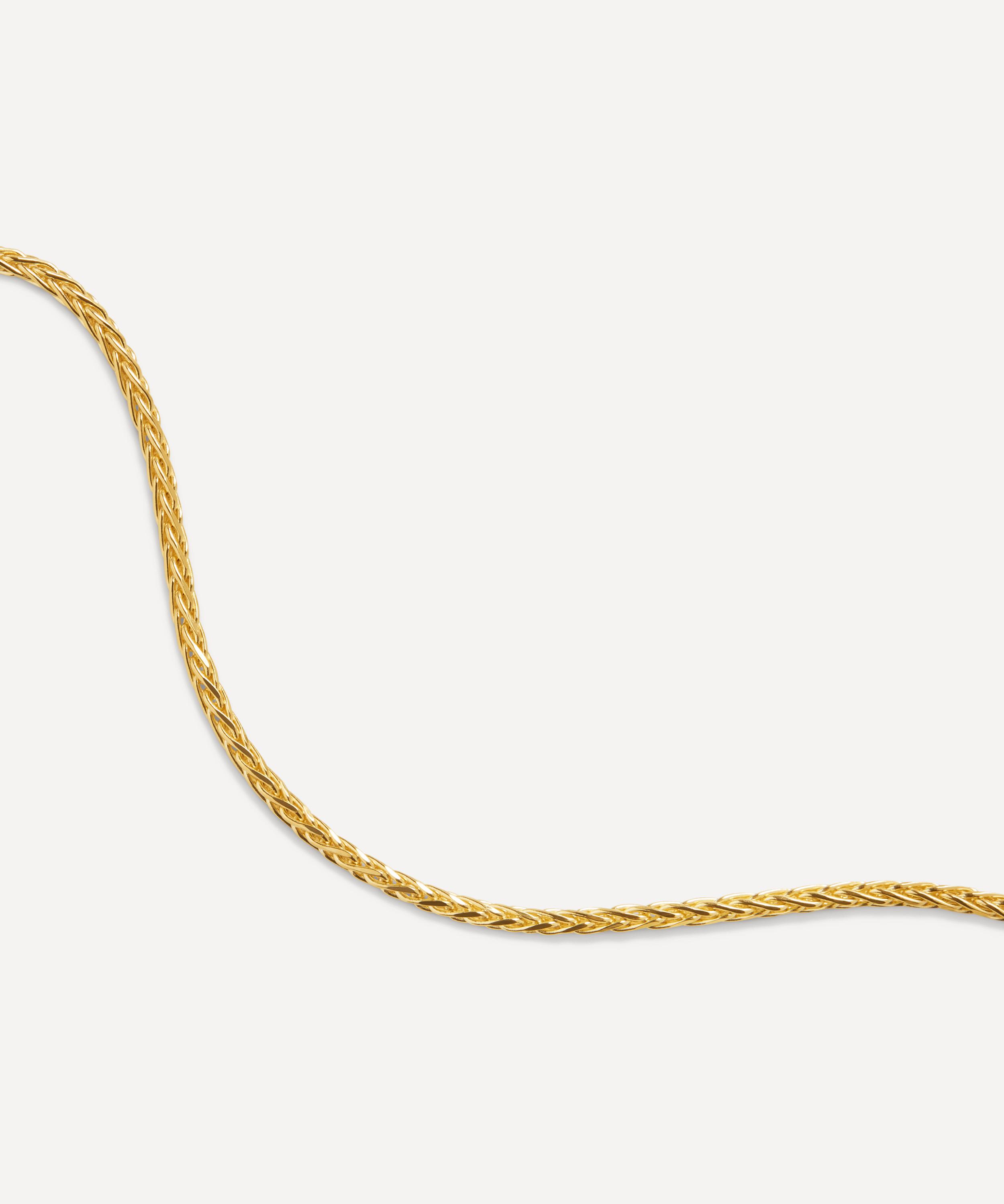 Monica Vinader - 18ct Gold-Plated Vermeil Silver Wheat Chain Necklace image number 3